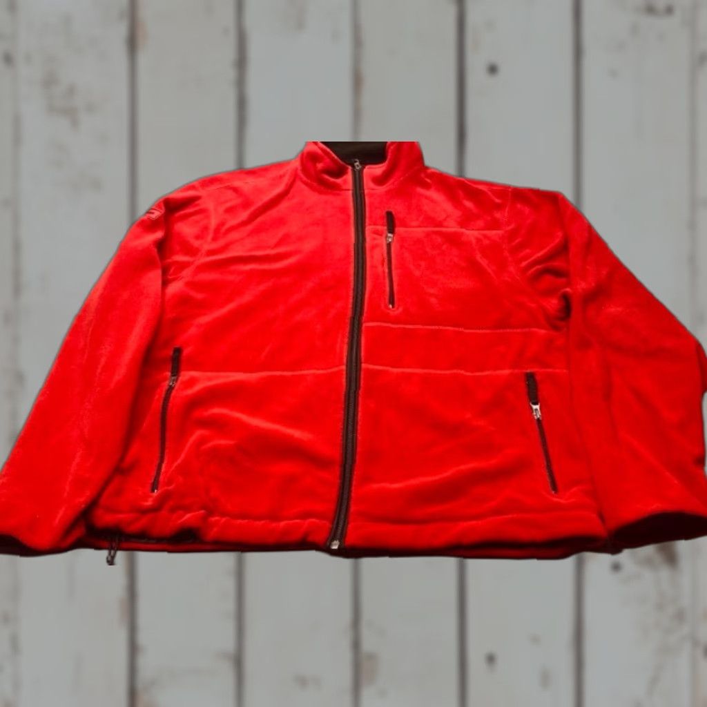 Vintage VINTAGE Polo Sport Ralph Lauren Full Zip Fleece Jacket Polartec Thermal Red XL by Polo Sport Size US XL / EU 56 / 4 - 1 Thumbnail