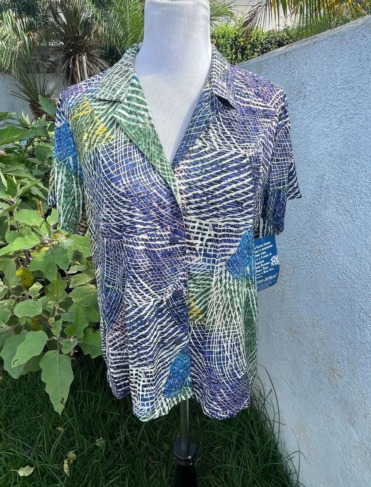 Jams World New Jams World Top Blouse Multicolored Women's Large Botton Size L / US 10 / IT 46 - 1 Thumbnail