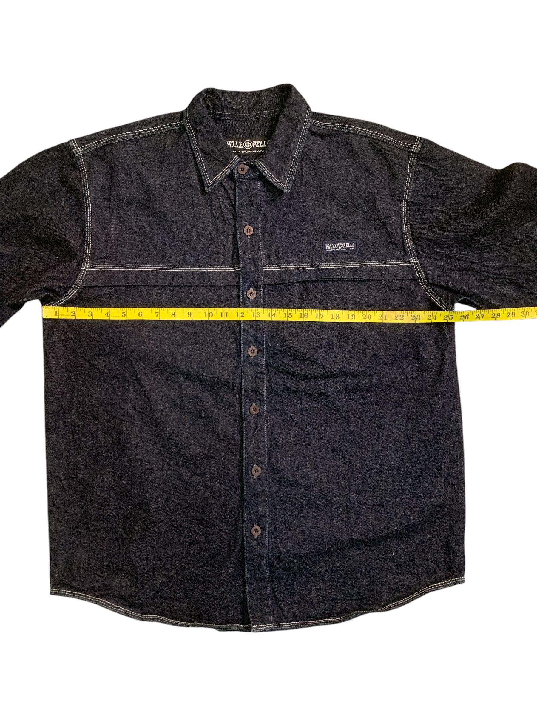 Marc Buchanan × Pelle Pelle Rare Design Pelle Pelle Marc Buchanan Denim Shirts Size US L / EU 52-54 / 3 - 11 Thumbnail