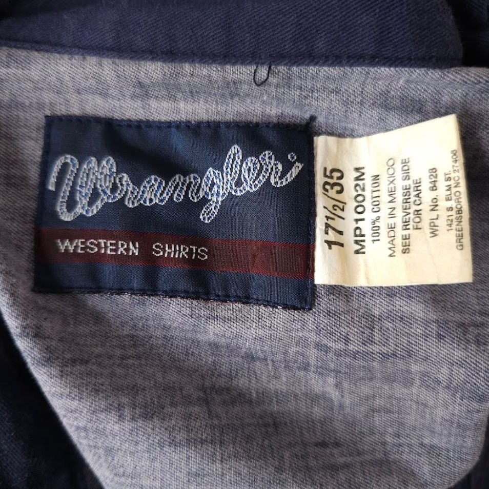 Wrangler VINTAGE Wrangler Western Shirt Mens Size XL Blue 90s Y2K Striped Size US XL / EU 56 / 4 - 5 Thumbnail
