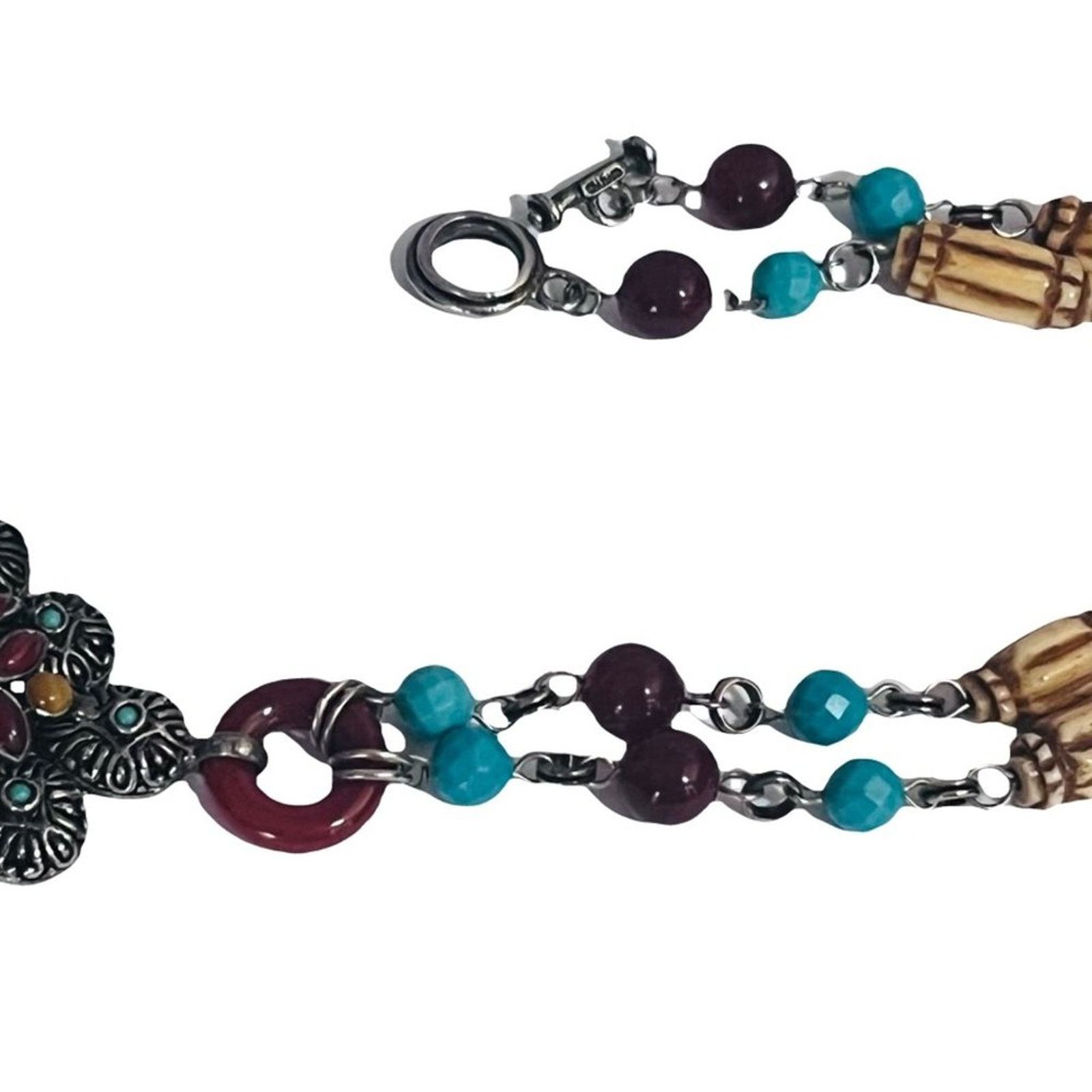& Other Stories Vintage Signed - RJ Graziano - SW Turquoise Carnelian Neckla Size ONE SIZE - 8 Thumbnail