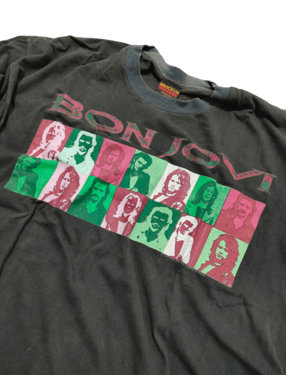 Band Tees × Vintage 90s Vintage BON JOVI CHRISTMAS '94 Tour T-Shirt Rock Band Size US XL / EU 56 / 4 - 1 Thumbnail