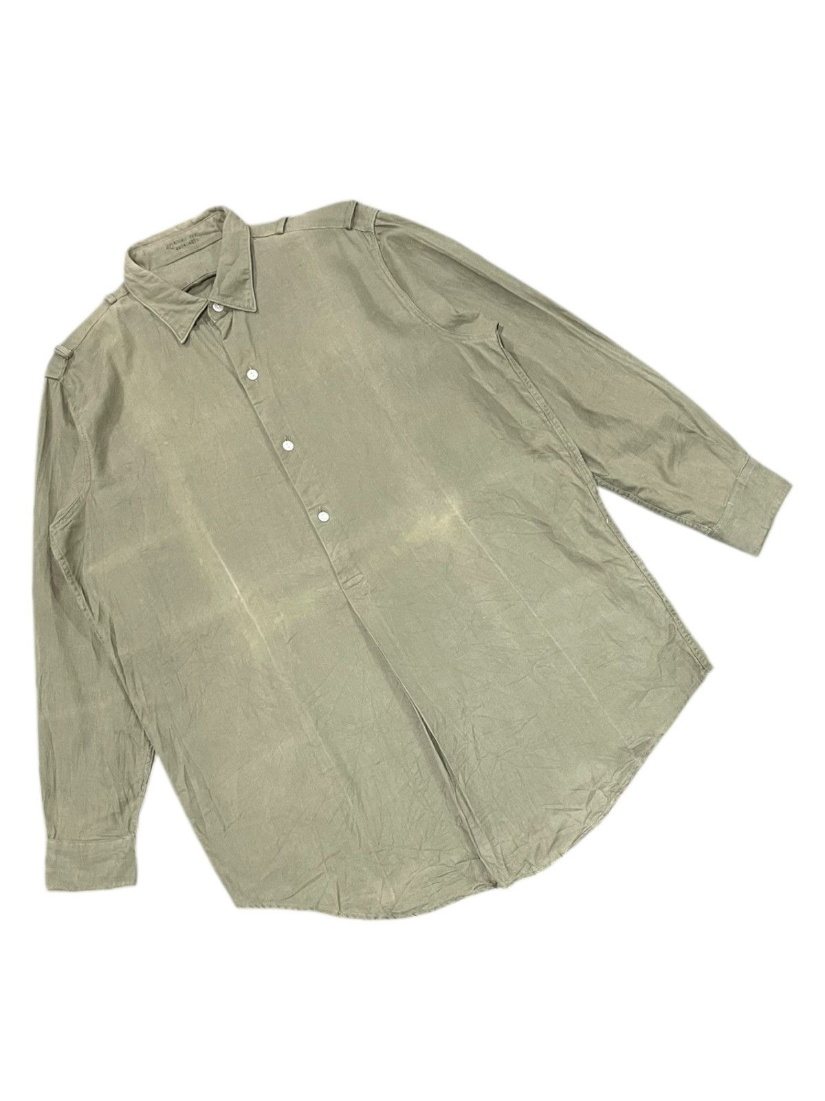 Orslow Very Rare 1960s Czech Republic Granpa Military Shirt Size US L / EU 52-54 / 3 - 6 Thumbnail