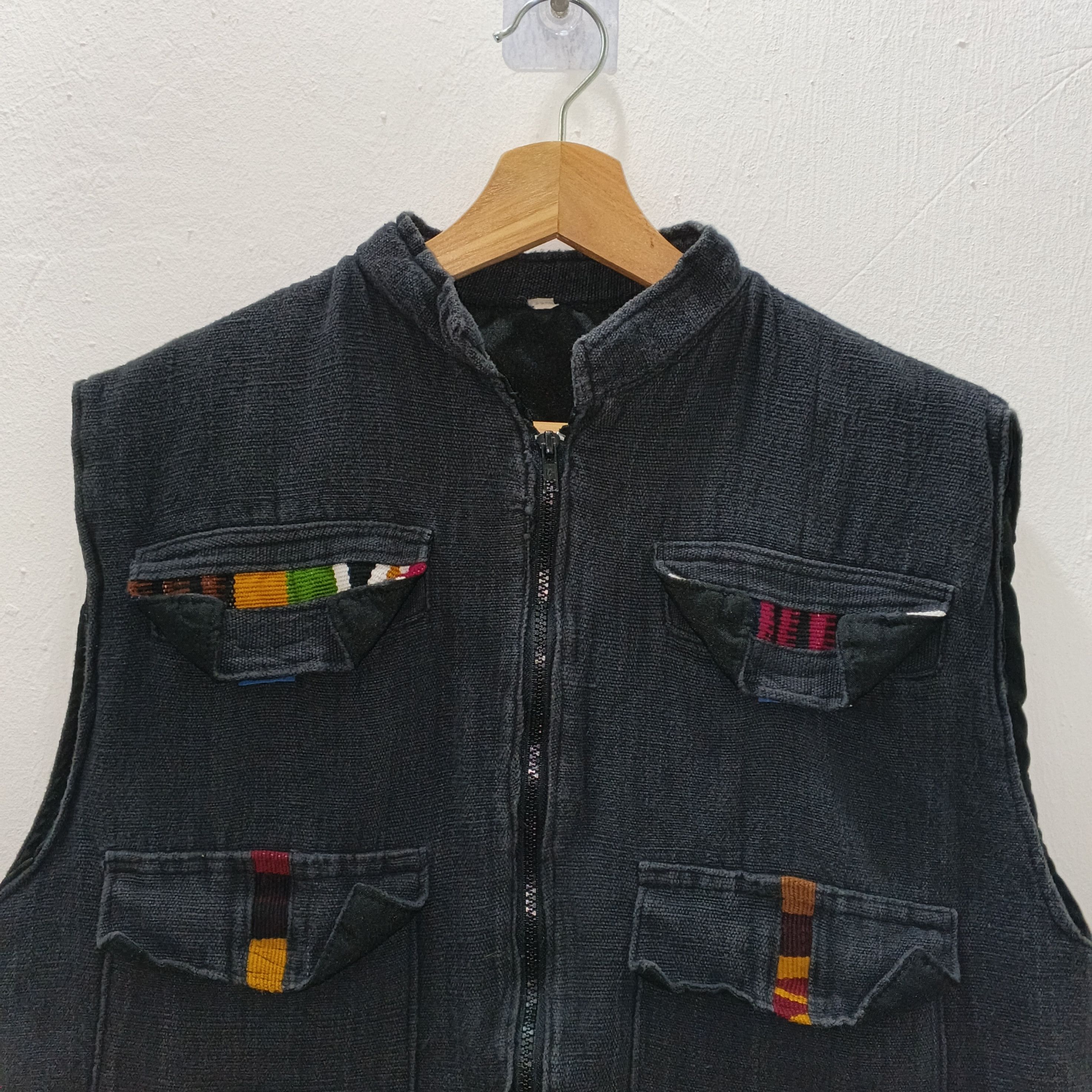 Vintage Vintage 80's Guatamelan Mexican Tactical Vest Jacket Size L Size US L / EU 52-54 / 3 - 2 Thumbnail