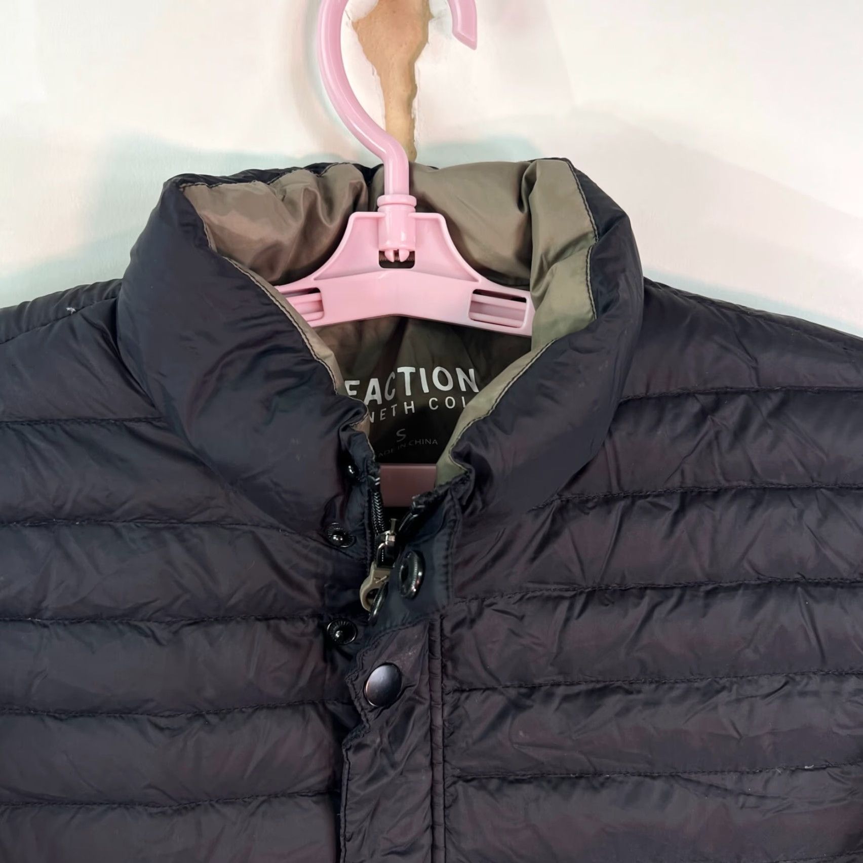 Kenneth Cole Kenneth Cole Reaction Puffer Jacket Women's Size S Black Duck Down Long Sleeve Lightweight Thermal Water Resistant Classic Size S / US 4 / IT 40 - 2 Thumbnail