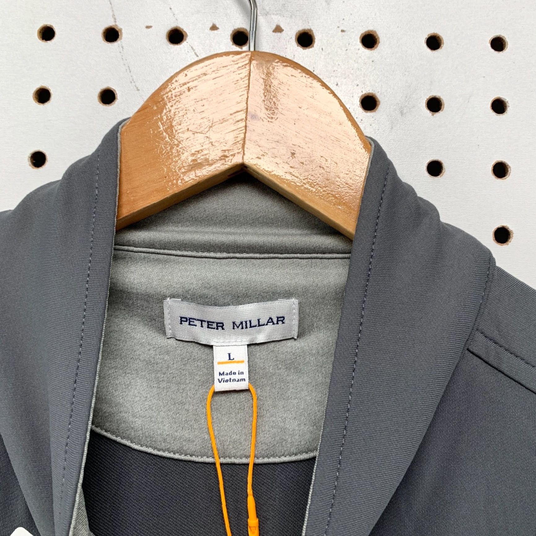Peter Millar Peter Millar Galway Vest Mens Large Gray Nmc Sleeveless Stretch 1/4 Zip Golf Vest Size US L / EU 52-54 / 3 - 4 Thumbnail