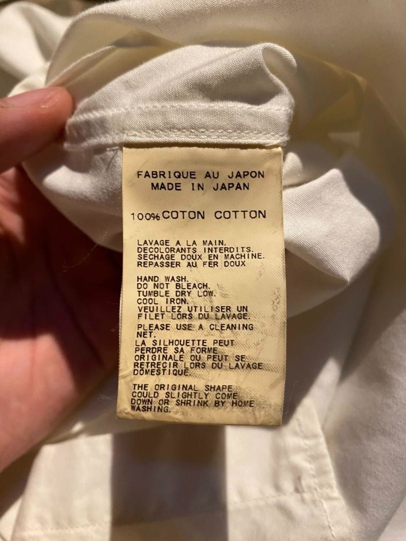 Yohji Yamamoto Yohji Yamamoto POUR HOMME White Band Collar Shirt Size US M / EU 48-50 / 2 - 4 Thumbnail