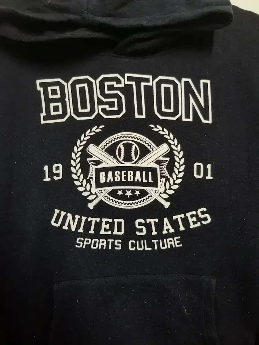 Vintage Vintage Zeky Boston Baseball United State Hoodie Size US L / EU 52-54 / 3 - 3 Thumbnail