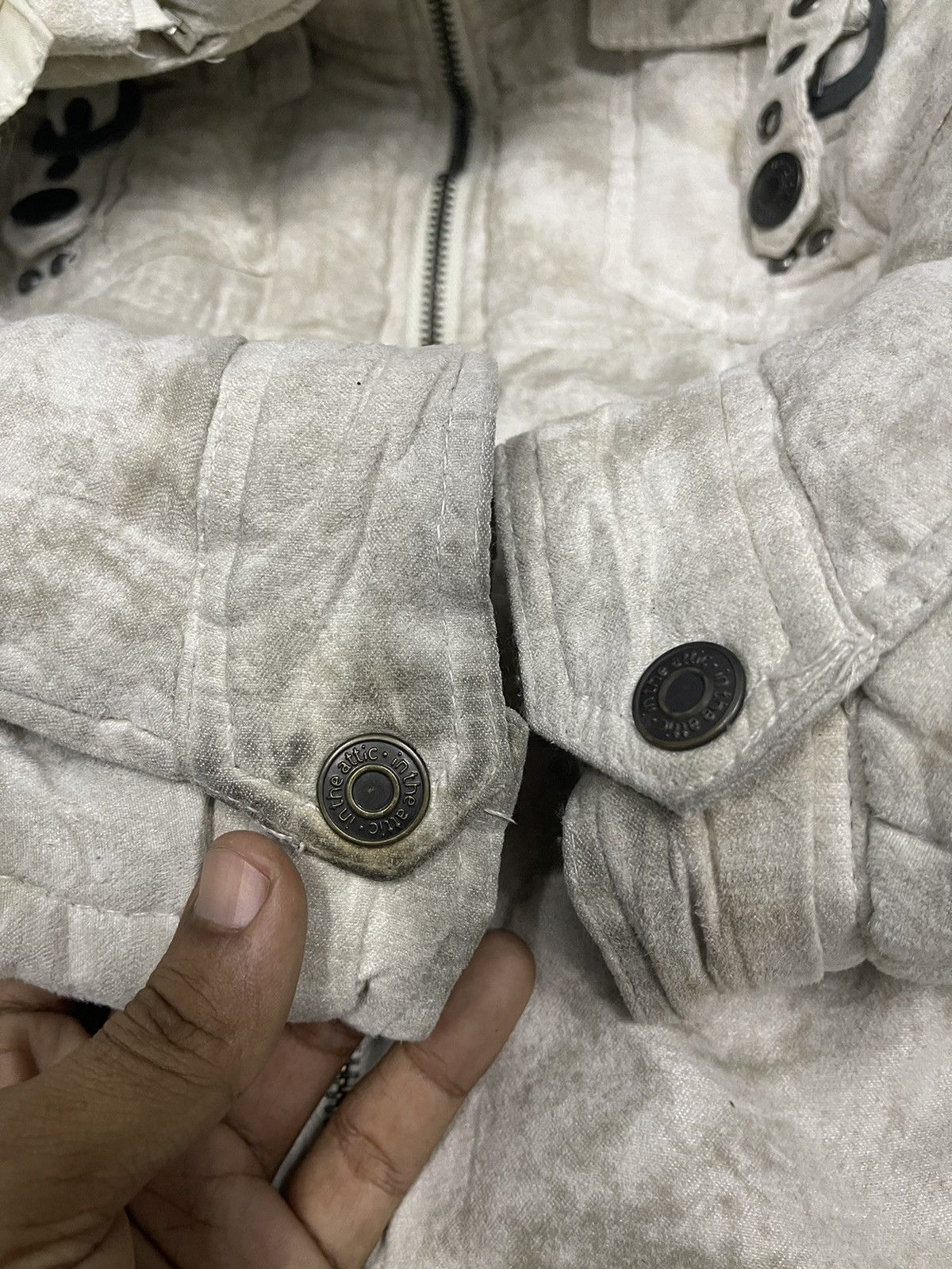 In The Attic 🔥2000s IN THE ATTIC JACKET TACTICAL JACKET FUR HOODIE Size US L / EU 52-54 / 3 - 20 Thumbnail