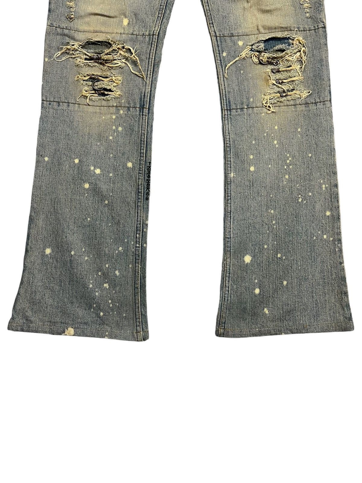If Six Was Nine If Six Was Nine - Mud Max Pierced Denim Pants Size US 33 - 6 Thumbnail