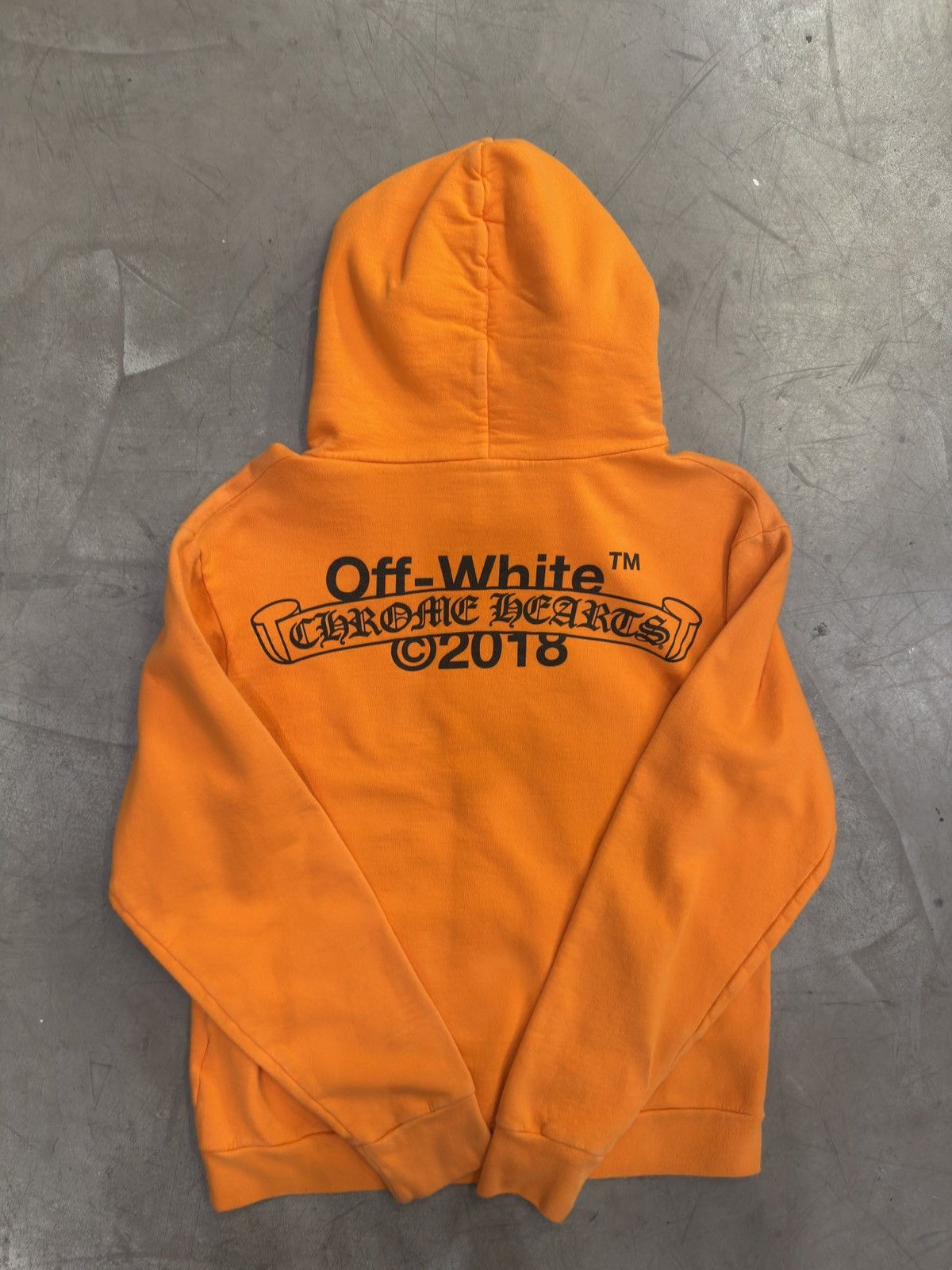 Chrome Hearts × Off-White Chrome Hearts Off-White Hoodie Orange - Like New Size US S / EU 44-46 / 1 - 2 Thumbnail