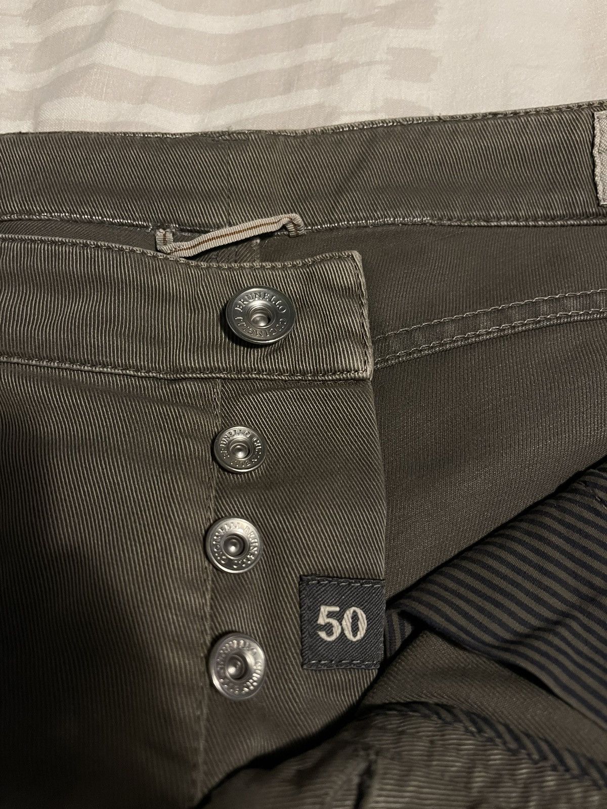 Brunello Cucinelli Brunello Cucinelli Dark Green Jeans Size US 33 - 5 Thumbnail
