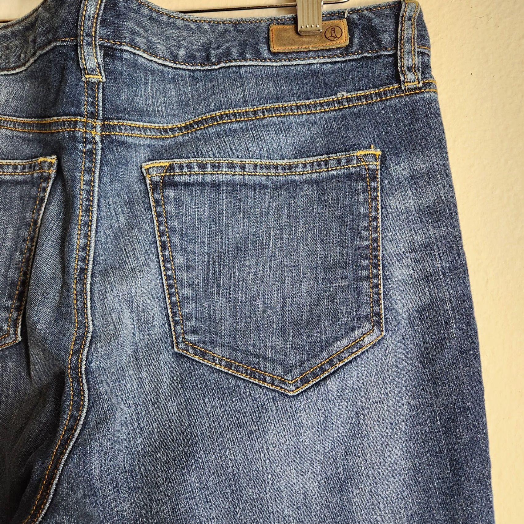 Lands' End VINTAGE Lands End Womens Midrise Slim Ankle Crop Jeans-Size 14 Blue 27 Inseam Womens Size 36" / US 14 / IT 50 - 6 Thumbnail