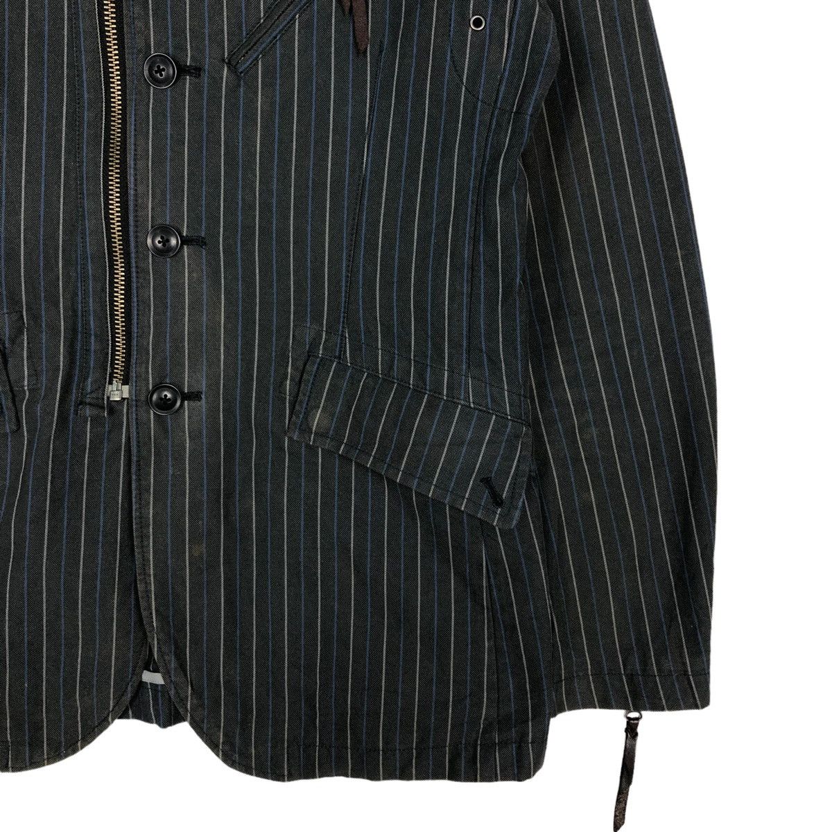 Japanese Brand Biker Jacket Multi Pocket Cargo Striped Custom Culture Japan Size US S / EU 44-46 / 1 - 5 Thumbnail