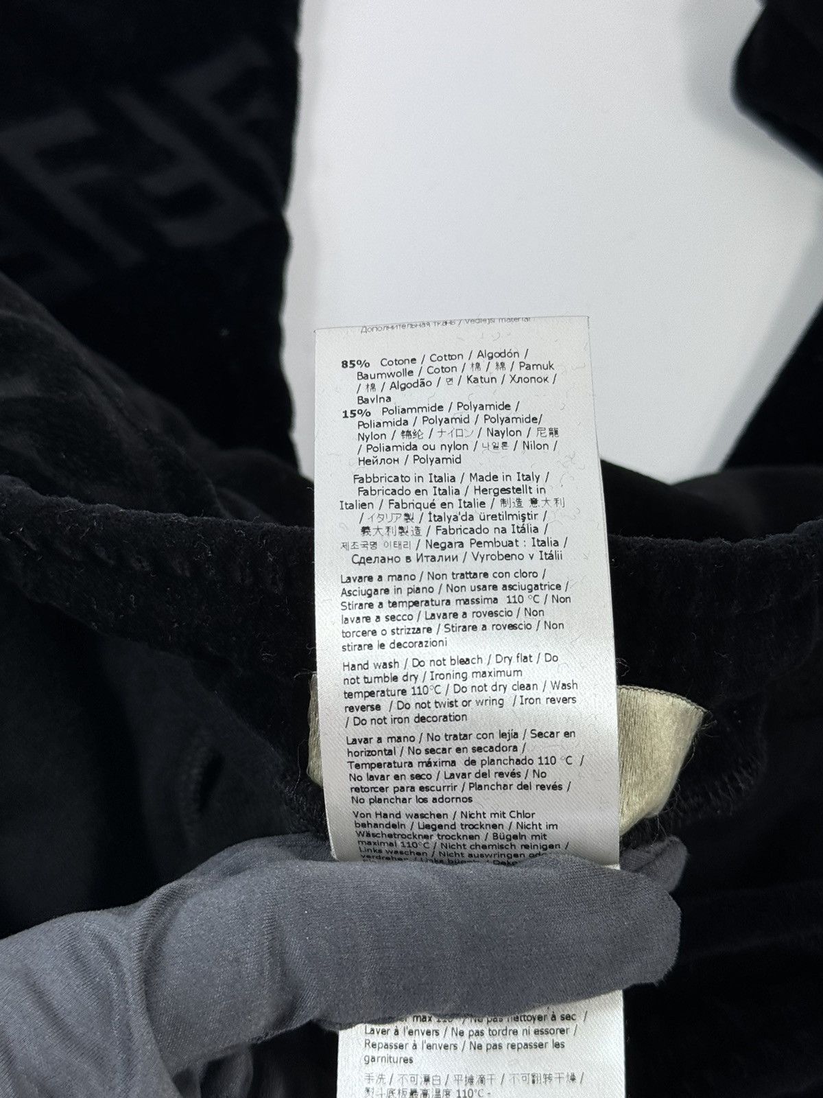 Fendi LOGO PRINT VELVET JOGGERS Size US 30 / EU 46 - 11 Thumbnail