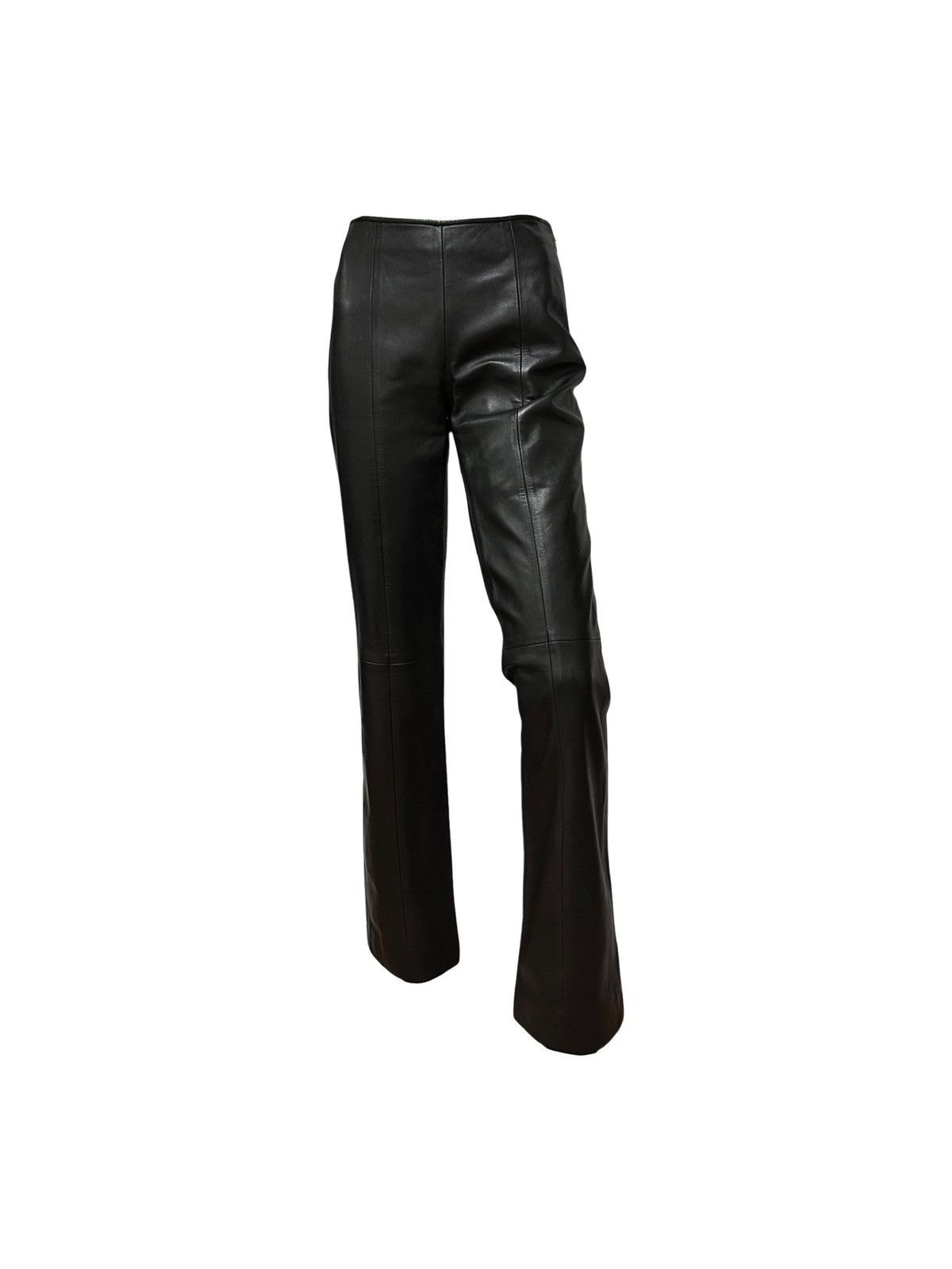 Loewe LOEWE Vintage Lamb Leather Straight Leg Pants Size 26" / US 2 / IT 38 - 1 Thumbnail