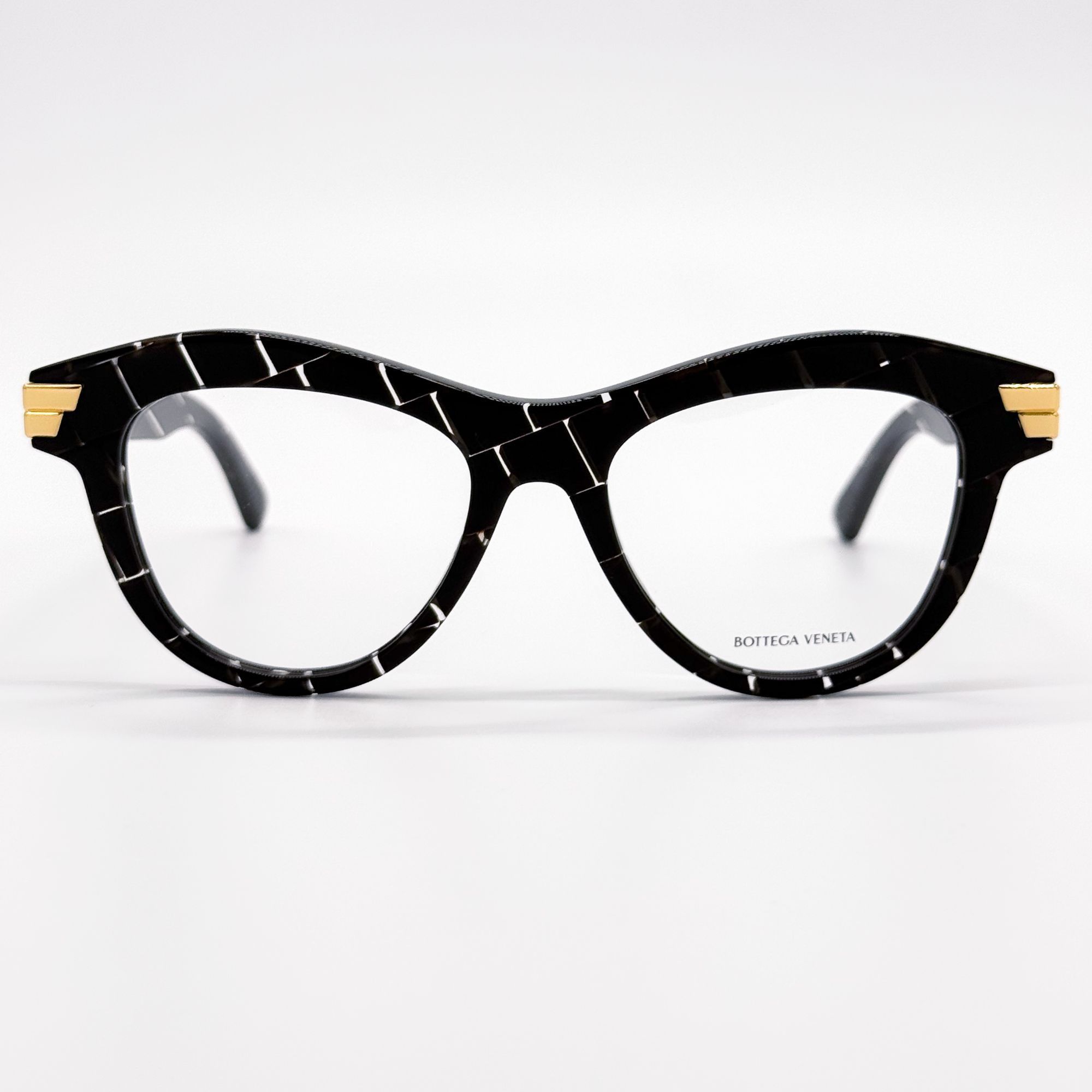 Bottega Veneta NEW BOTTEGA VENETA EYEGLASSES BV1105O 003 CAT EYE HAVANA/WHI Size ONE SIZE - 3 Thumbnail