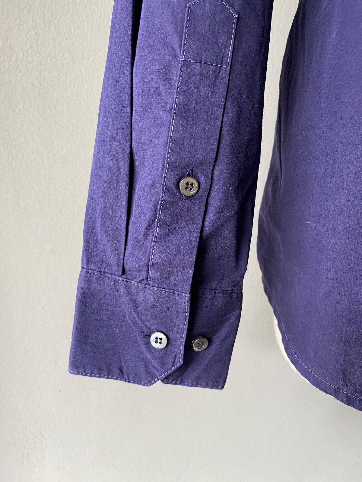 Solid Homme × Wooyoungmi SOLID HOMME Blue Long-Sleeve Shirt Size US M / EU 48-50 / 2 - 10 Thumbnail