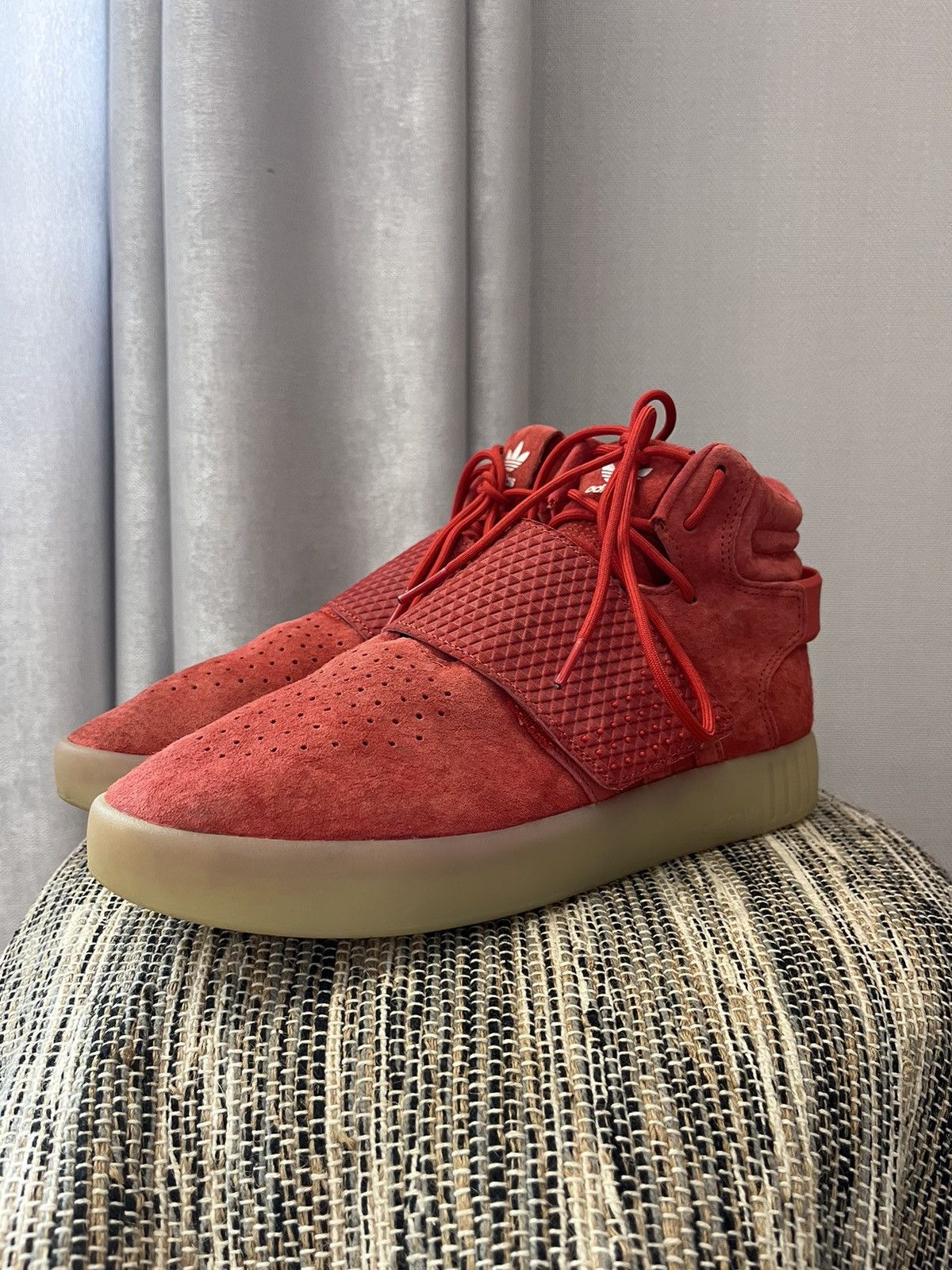Adidas × Vintage Adidas Tubular red sneakers Size US 8 / EU 41 - 3 Thumbnail