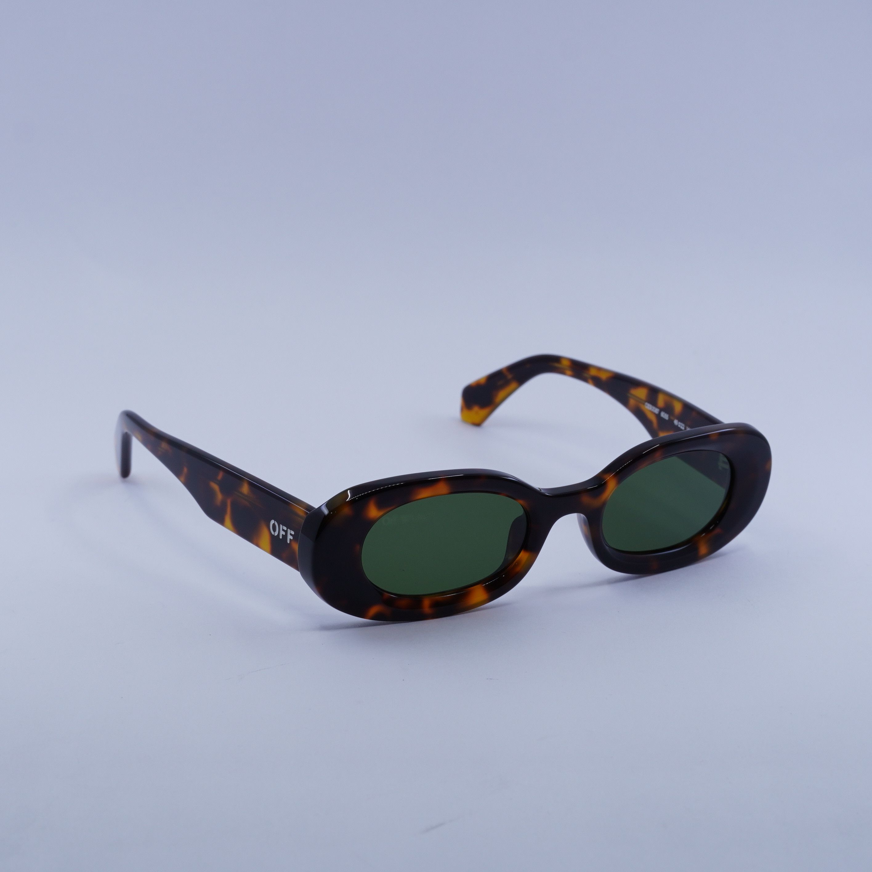 Off-White OERI087 AMALFI 6055 Sunglasses Havana Oval Frame