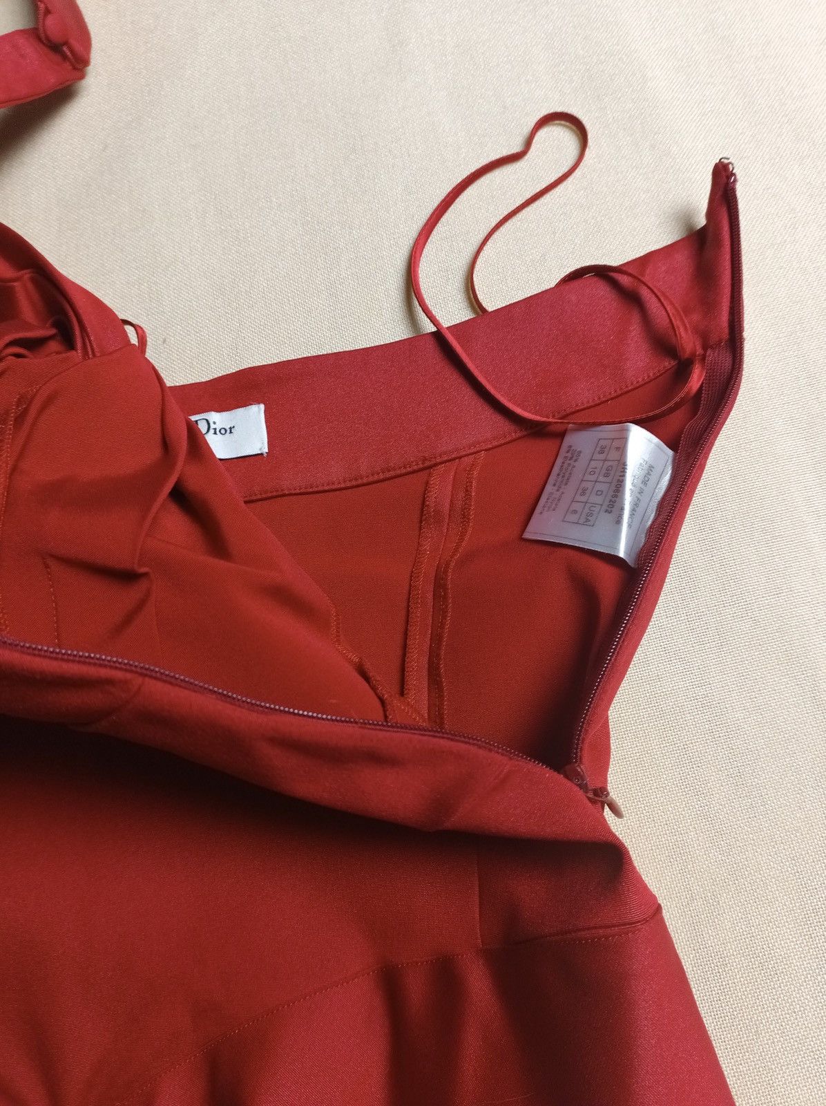 Dior × John Galliano Christian Dior by John Galliano F/W 2003 Runway Halter Dress Size M / US 6-8 / IT 42-44 - 13 Thumbnail