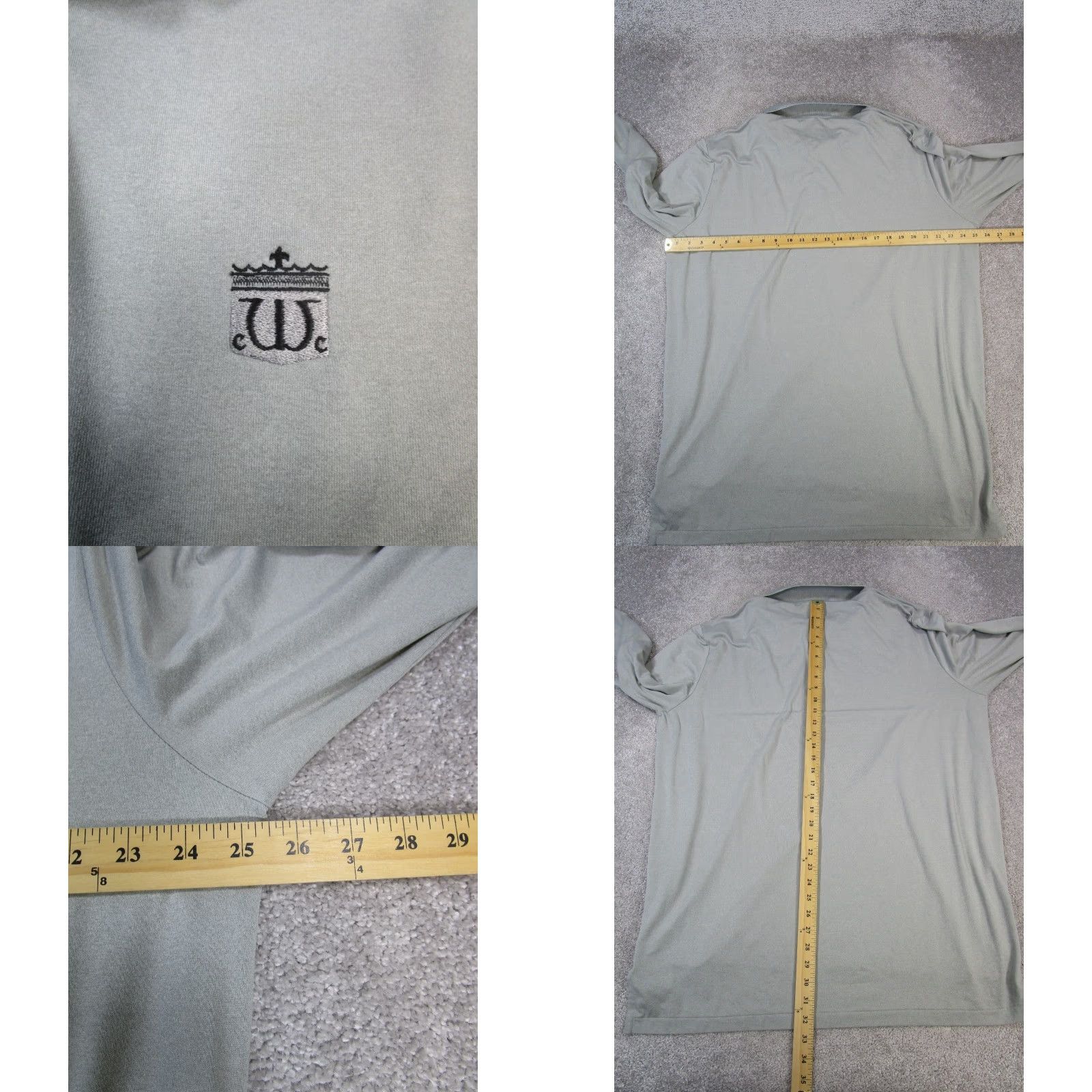 Ralph Lauren Polo Golf Ralph Lauren Polo Shirt Mens XXL Long Sleeve Gray Logo Polo Shirt 2XL Gray Mens Size US XXL / EU 58 / 5 - 8 Thumbnail