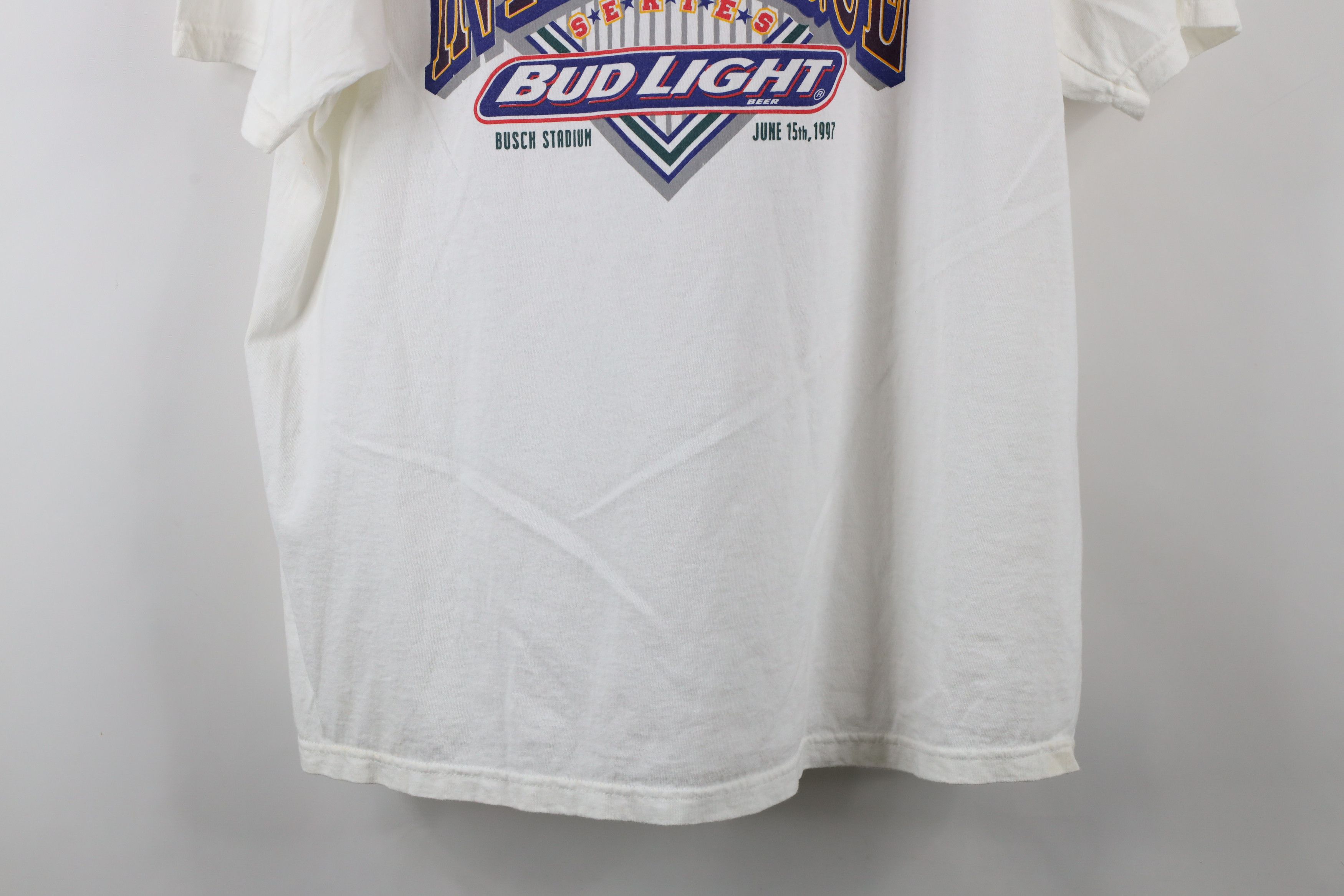 Vintage Vintage 90s Interleague Louis Cardinals vs Indians T-Shirt Size US XL / EU 56 / 4 - 16 Thumbnail
