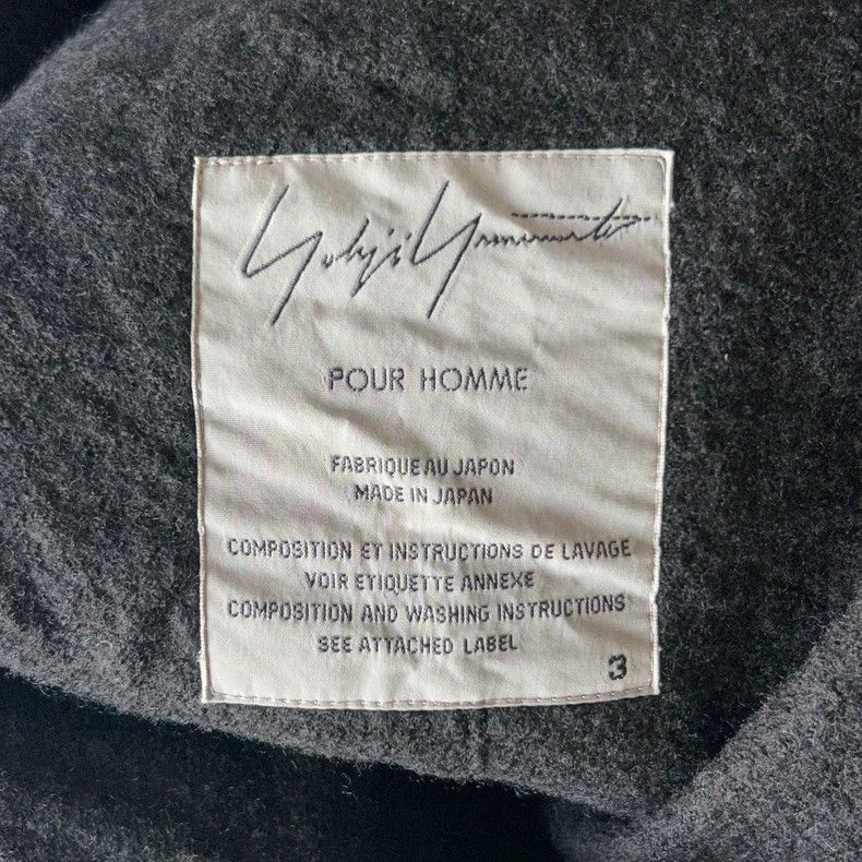 Yohji Yamamoto Yohji Yamamoto size 3 12aw fulled wool black suit 2501-Next Size 38R - 5 Thumbnail