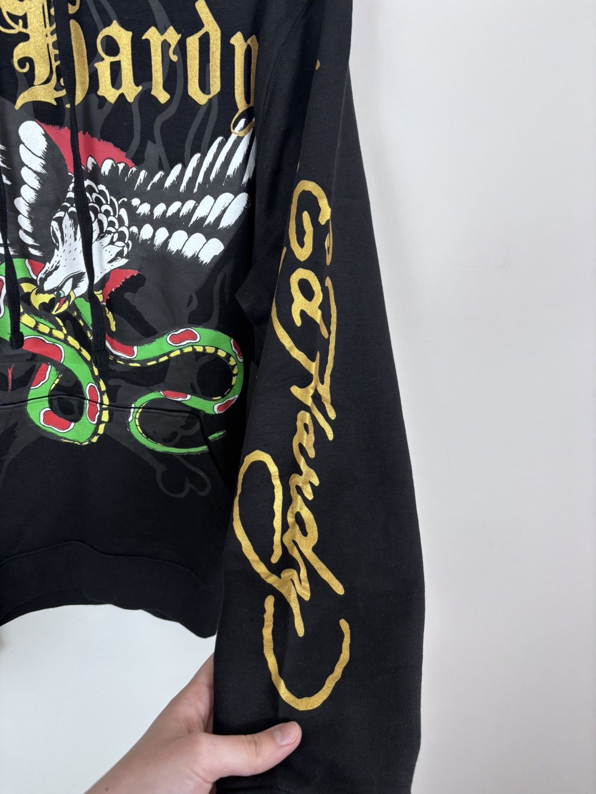 Ed Hardy Ed Hardy NWT Men’s Y2K Big Tattoo Logo Black Hype Hoodie Size US M / EU 48-50 / 2 - 11 Thumbnail