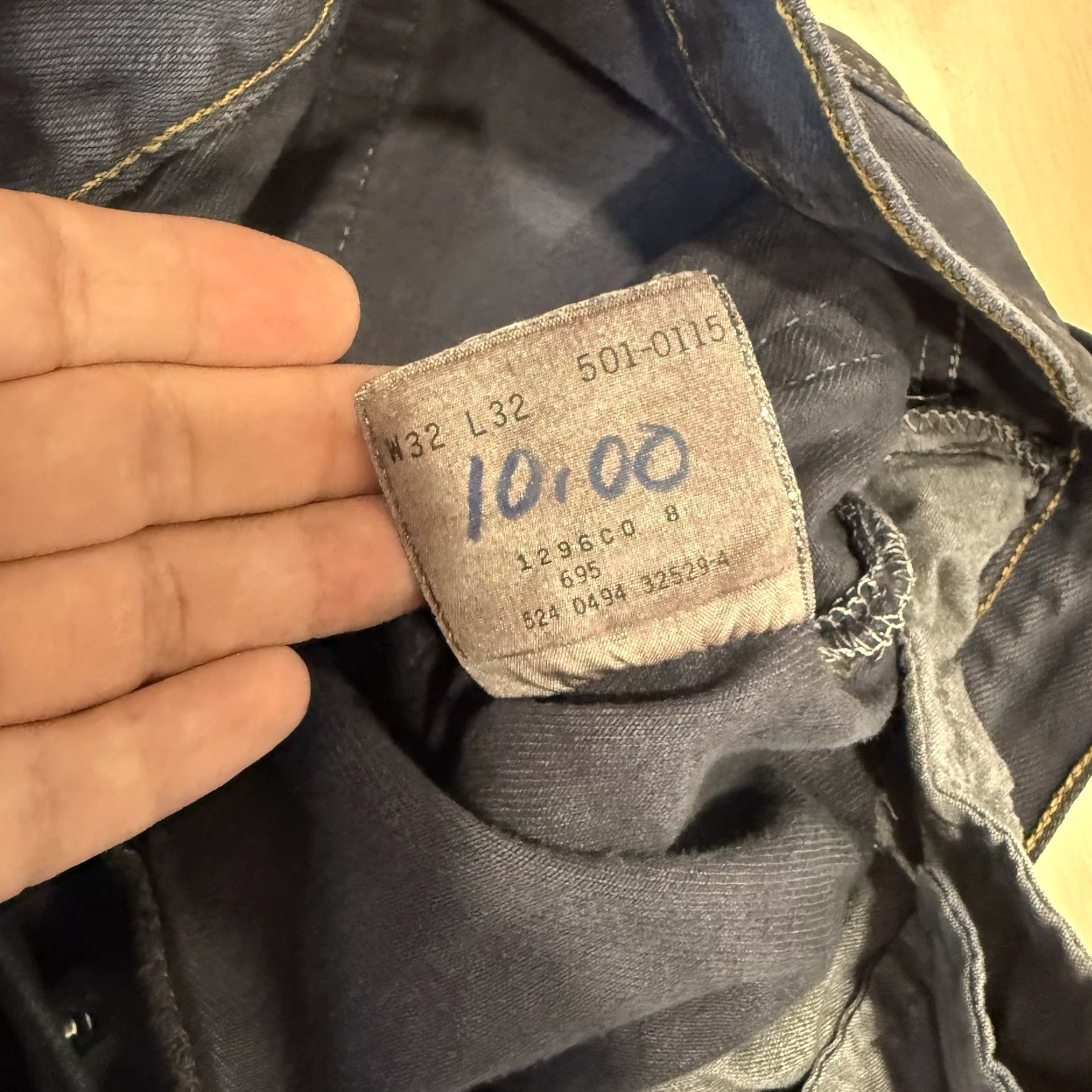 Levi's VINTAGE Levi's 501 Jeans 30 Purple Straight Leg 90s Denim Workwear Non Selvedge Mens Jeans 501 Series Cowboy Southwestern USA Western 90s Size US 30 / EU 46 - 5 Thumbnail