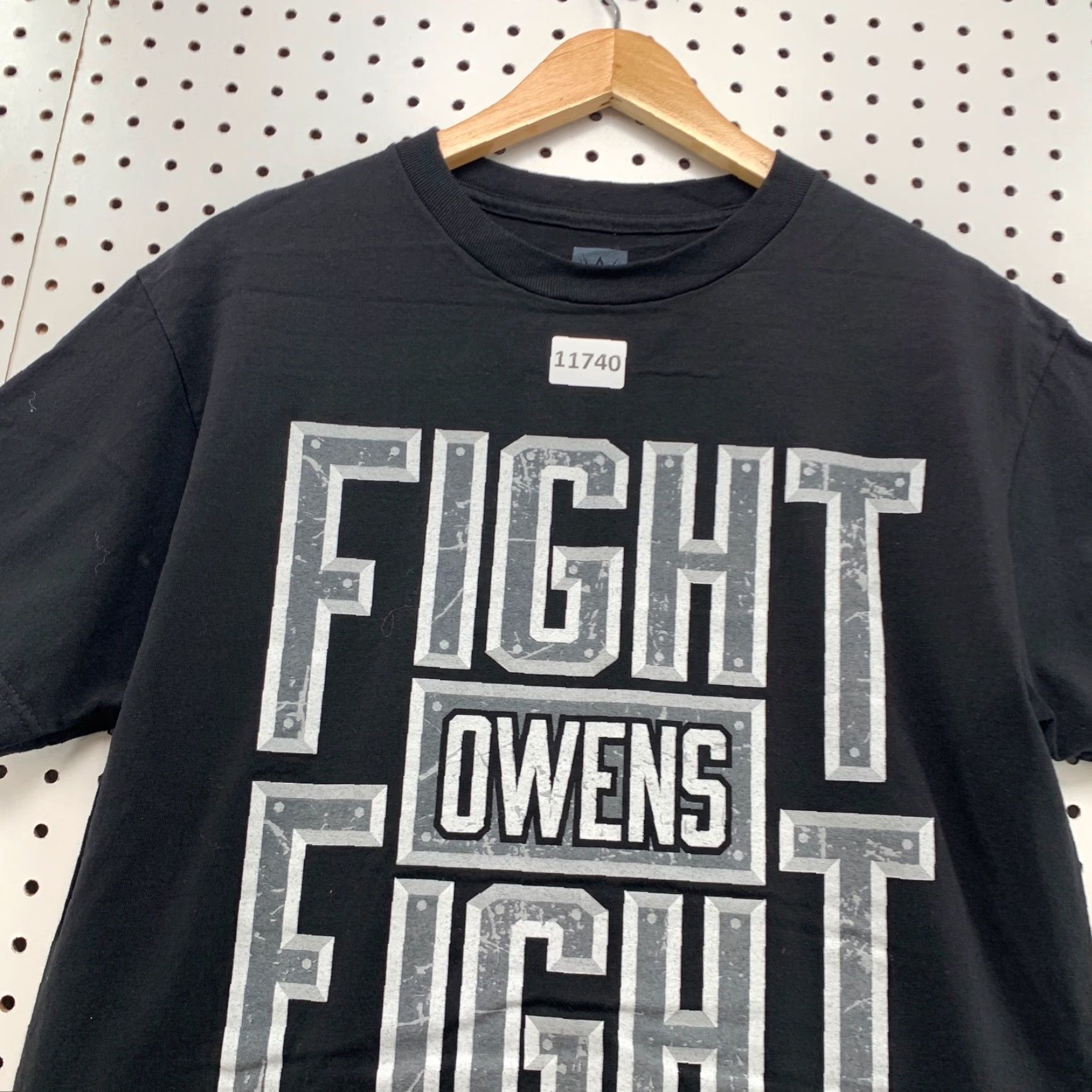Vintage WWE Shirt Mens Kevin Owens Fight Owens Fight Short Sleeve Black Medium T-Shirt Size US M / EU 48-50 / 2 - 7 Thumbnail