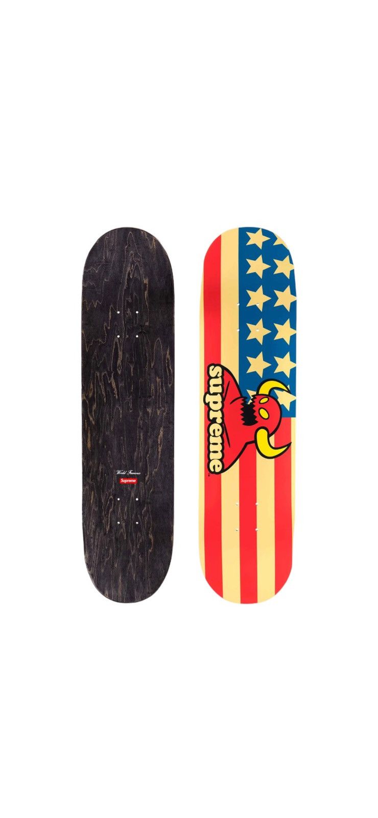 image of Supreme Toy Devil Skateboard in Red, Men's