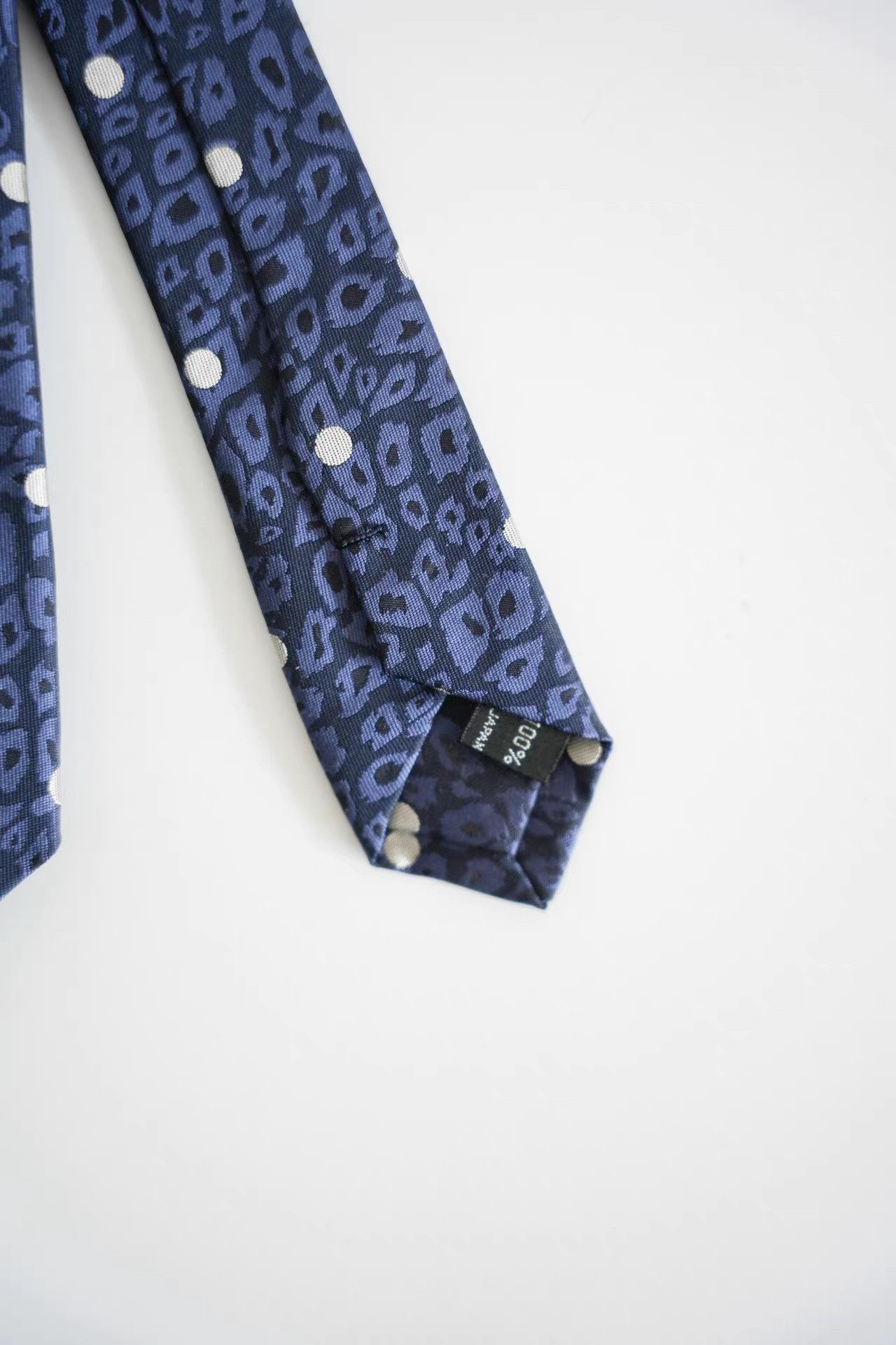 Yohji Yamamoto Yohji Yamamoto Main Line Leopard & Polka Dot Silk Tie K4 Size ONE SIZE - 4 Thumbnail