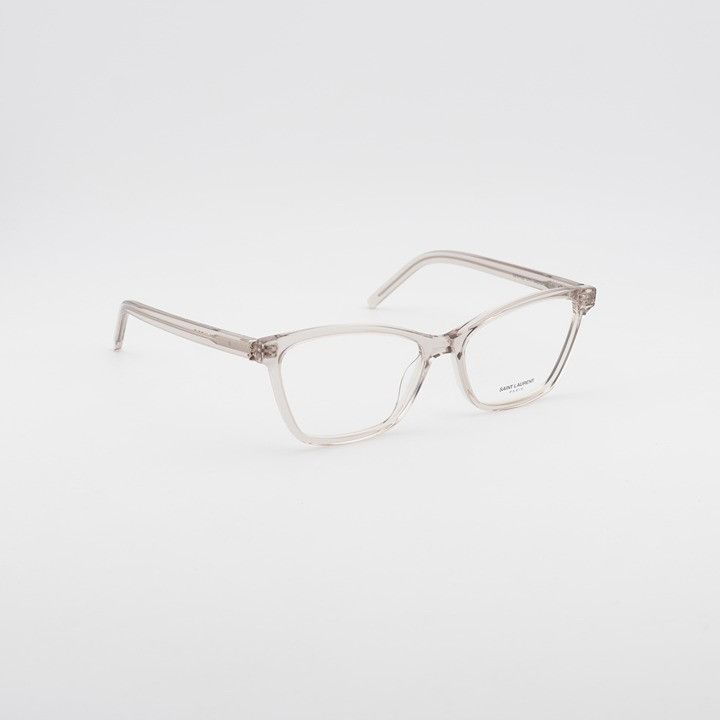 Saint Laurent Paris Saint Laurent SLM128 011 Eyeglasses Nude 56mm Square Frame Size ONE SIZE - 4 Thumbnail