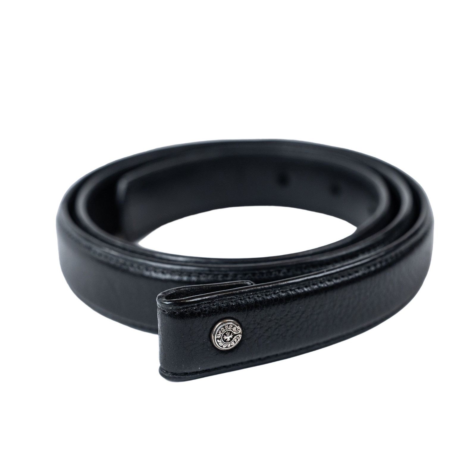 Chrome Hearts Black Thin Soft Leather Strap Size 34 - 10 Thumbnail