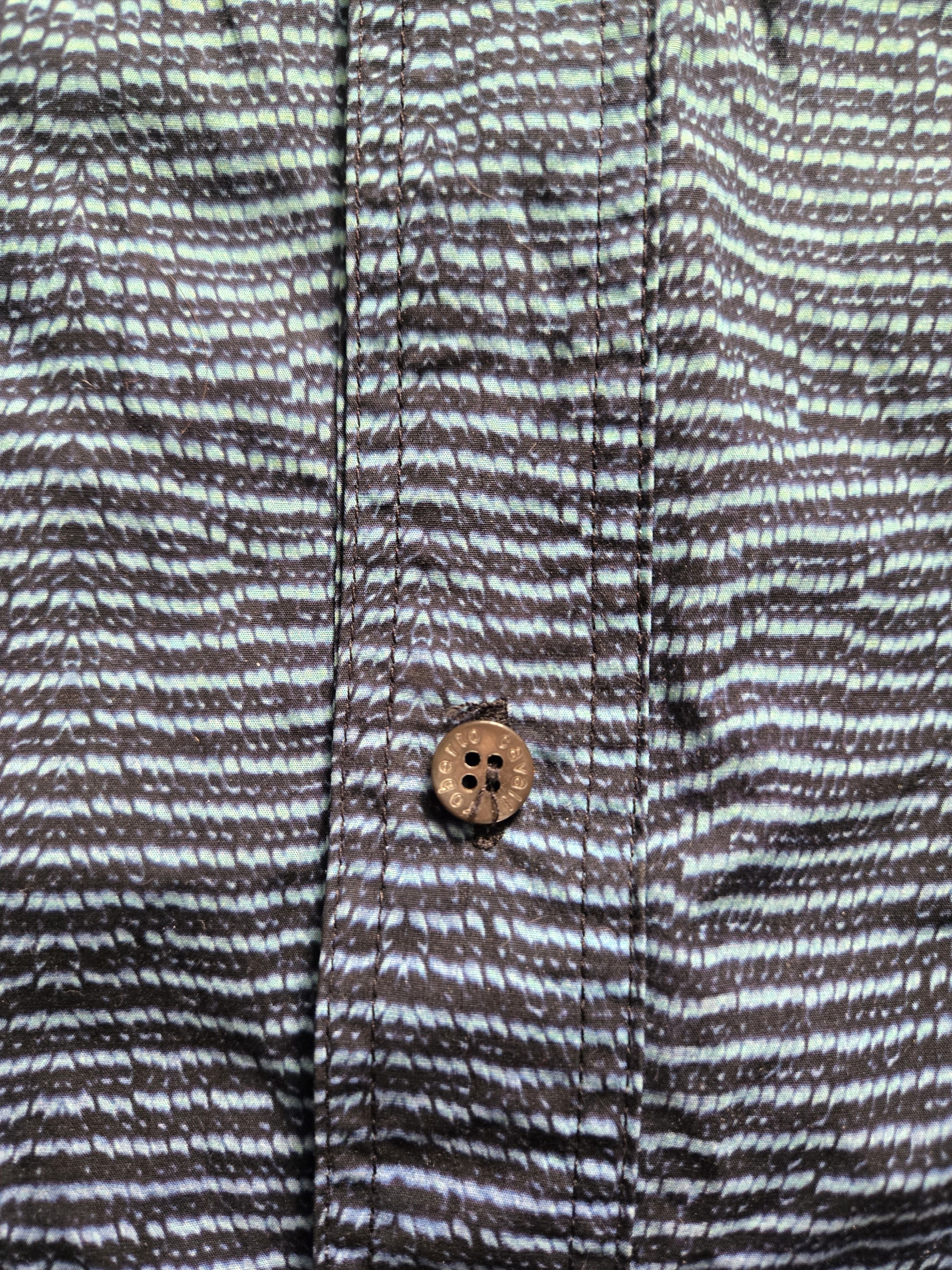 Roberto Cavalli Vtg Y2K Roberto Cavalli M 40 Gradient Blue made in Italy Size US M / EU 48-50 / 2 - 6 Thumbnail