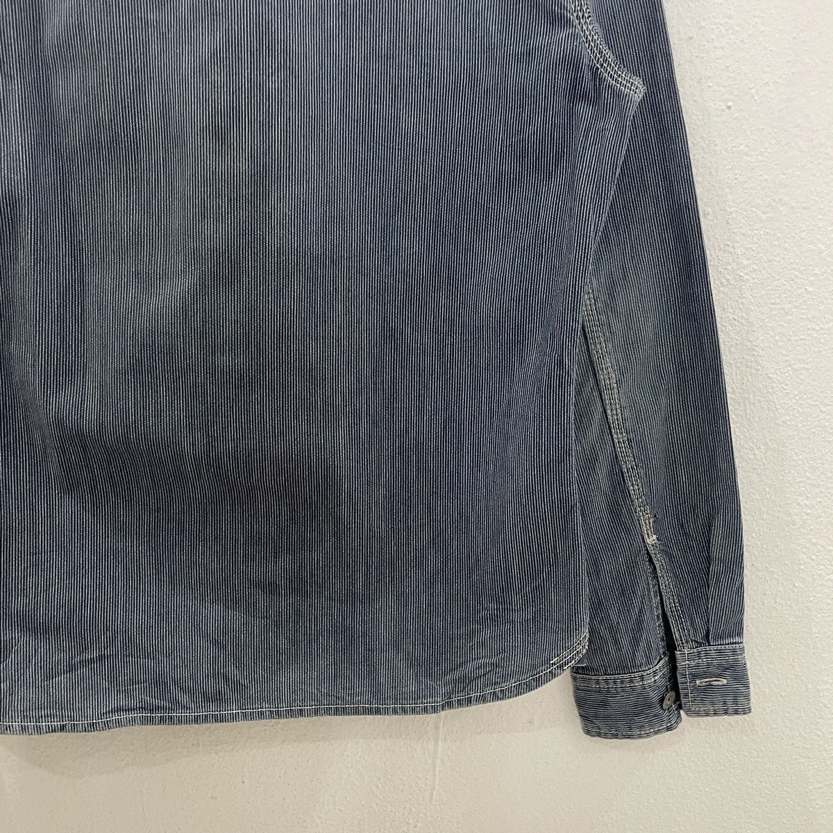 Japanese Brand Vintage Bartack Work Hickory Stripe Jacket Size US S / EU 44-46 / 1 - 8 Thumbnail