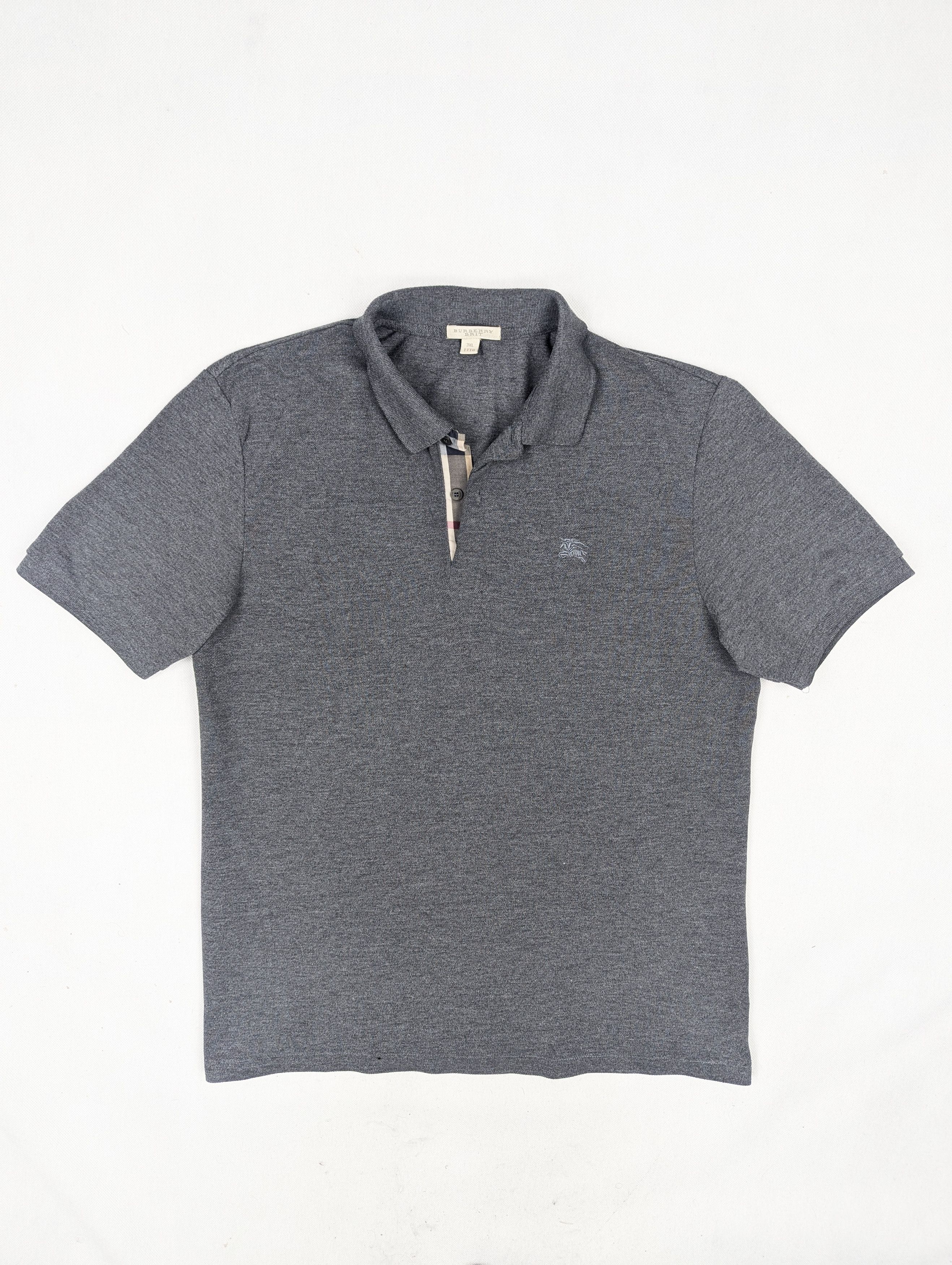 Burberry Burberry grey polo shirt XXXL nova check Size US XXL / EU 58 / 5 - 1 Thumbnail