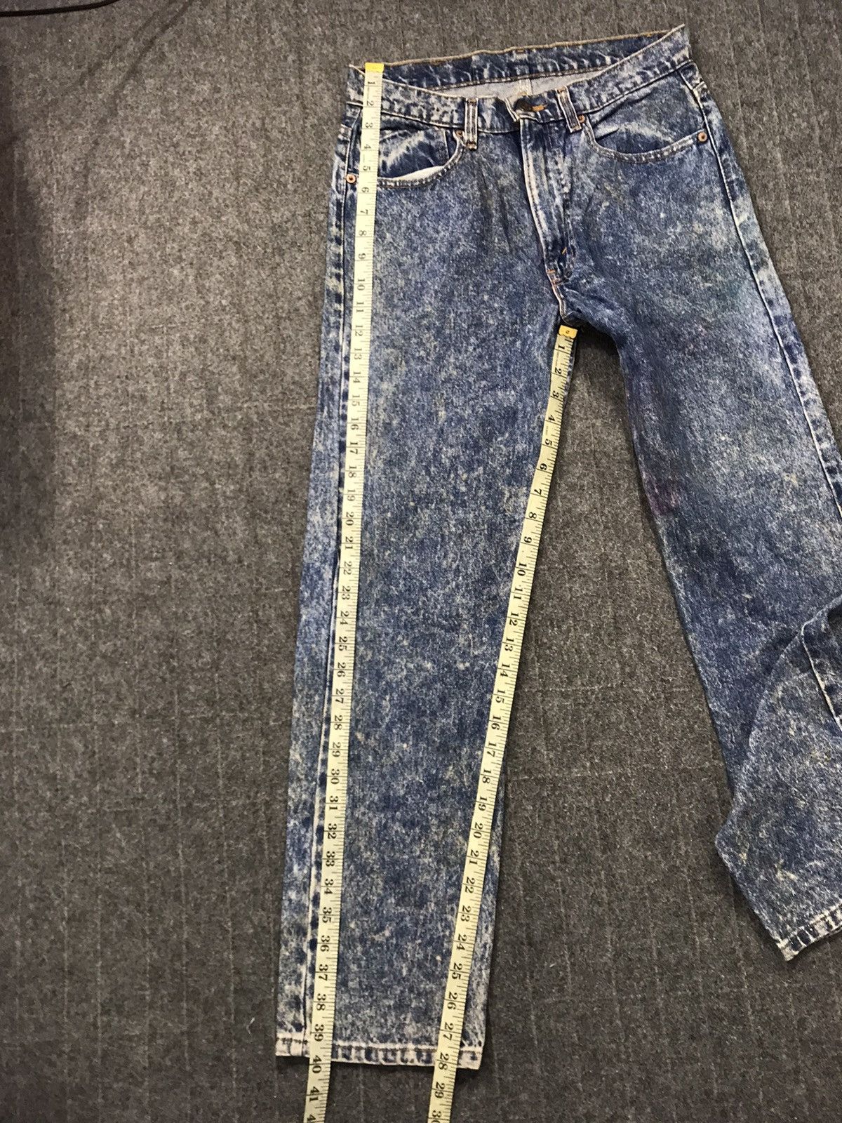 Levi's Vintage Clothing Levi's Lot 505 Zipper Indigo Denim Cu Acid Wash Size US 29 - 11 Thumbnail