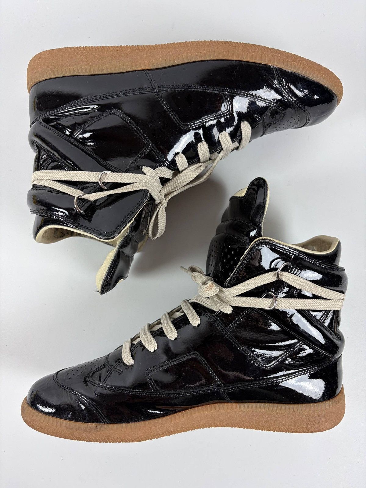 Maison Margiela 2009 Maison Martin Margiela black patent leather high-top Size US 7 / EU 40 - 3 Thumbnail