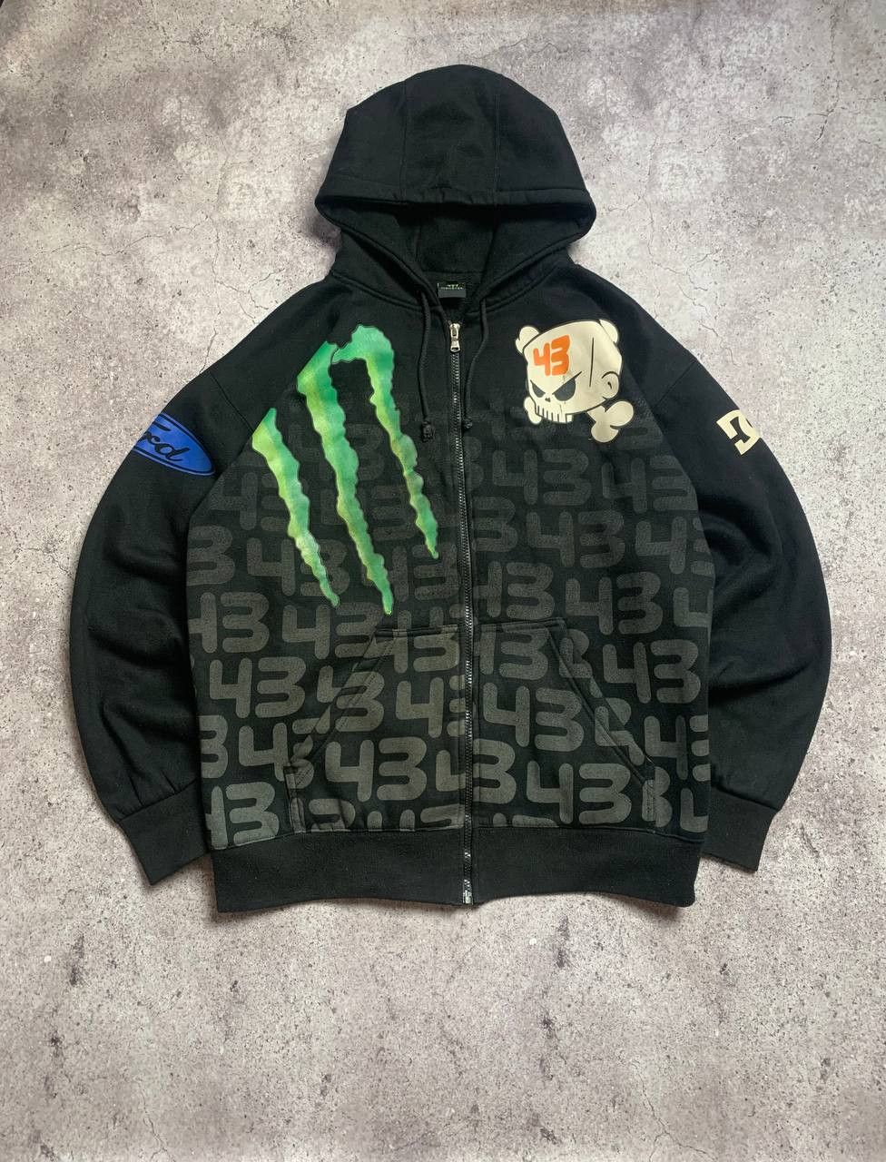 Monsterパーカー Monster Energy Zip Up Hooded Sweatshirt