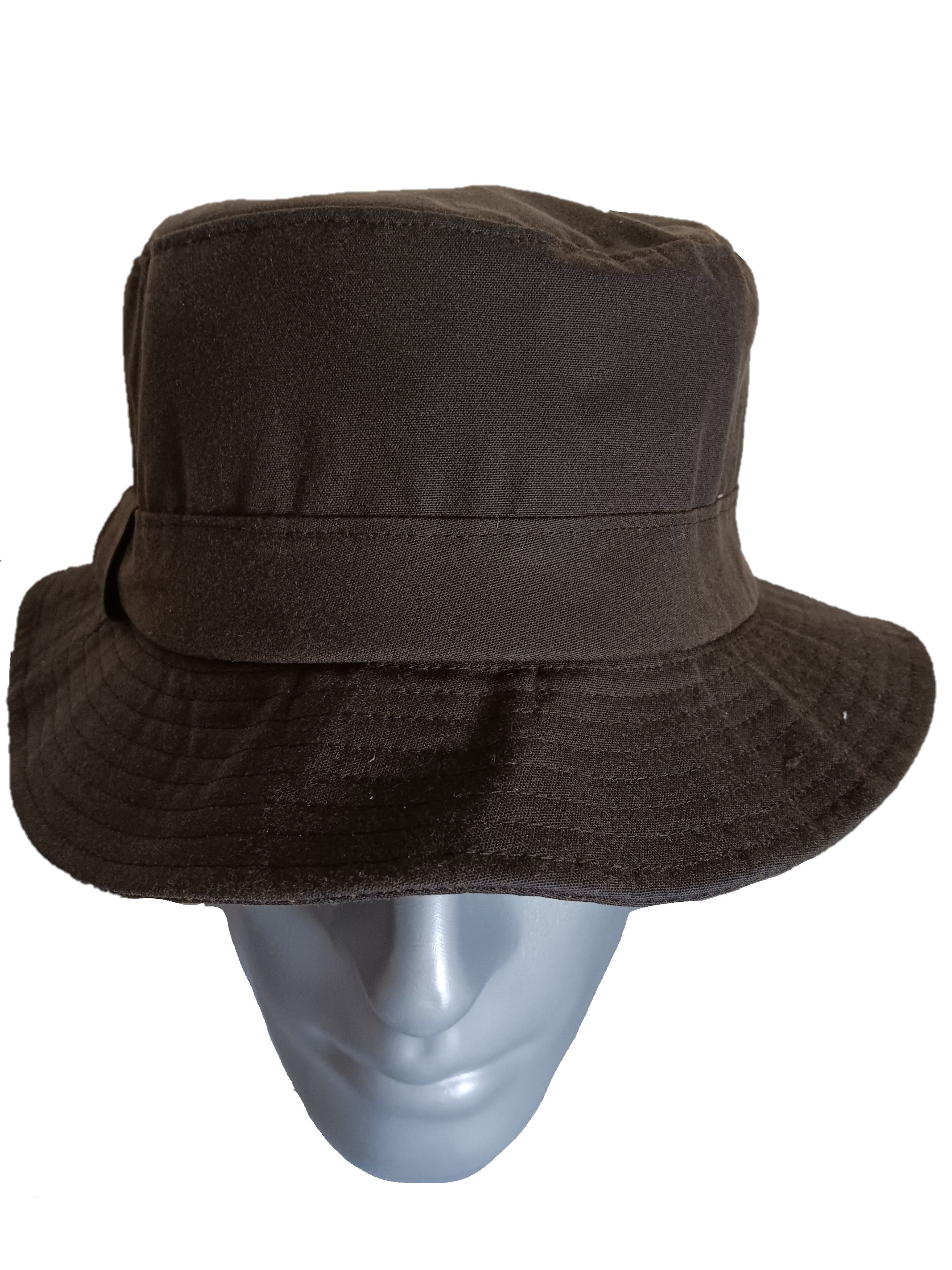 Other LARGE sz HARTSIDE Waxed Cotton Bush Hat HS71 - Dark Olive Size ONE SIZE - 3 Thumbnail