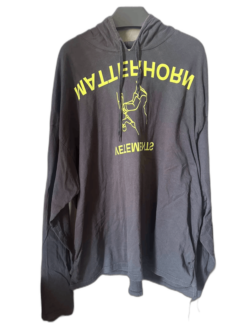 Vetements Vetements Black Lightweight Graphic Hoodie Size US M / EU 48-50 / 2 - 1 Thumbnail