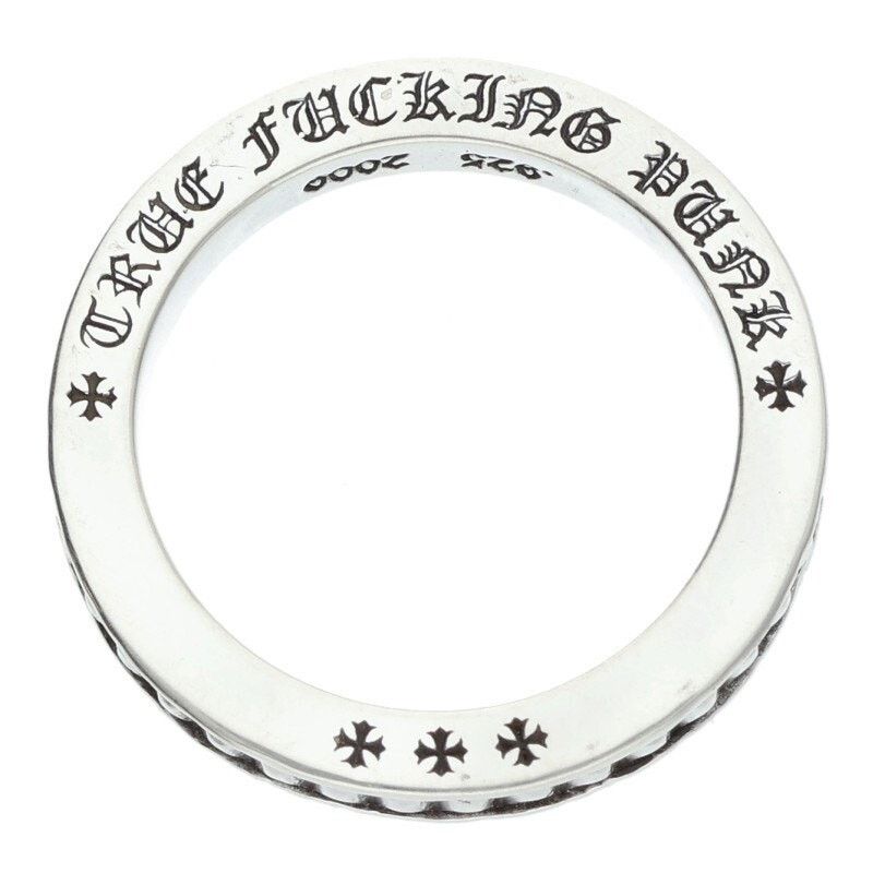 Chrome Hearts True Fuckin Punk Silver Ring