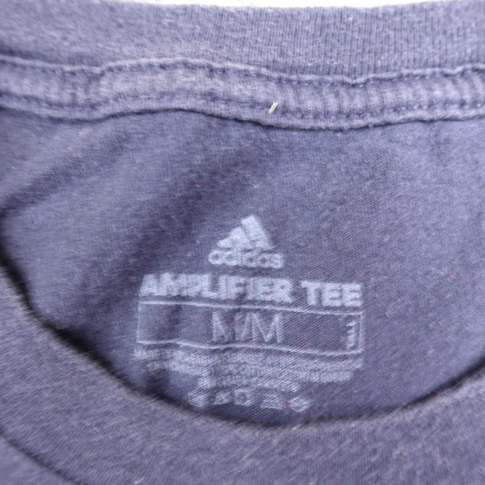 Adidas Adidas Shirt Mens M Blue Spellout Graphic Logo Short Sleeve Athletic Tee Size US M / EU 48-50 / 2 - 6 Thumbnail