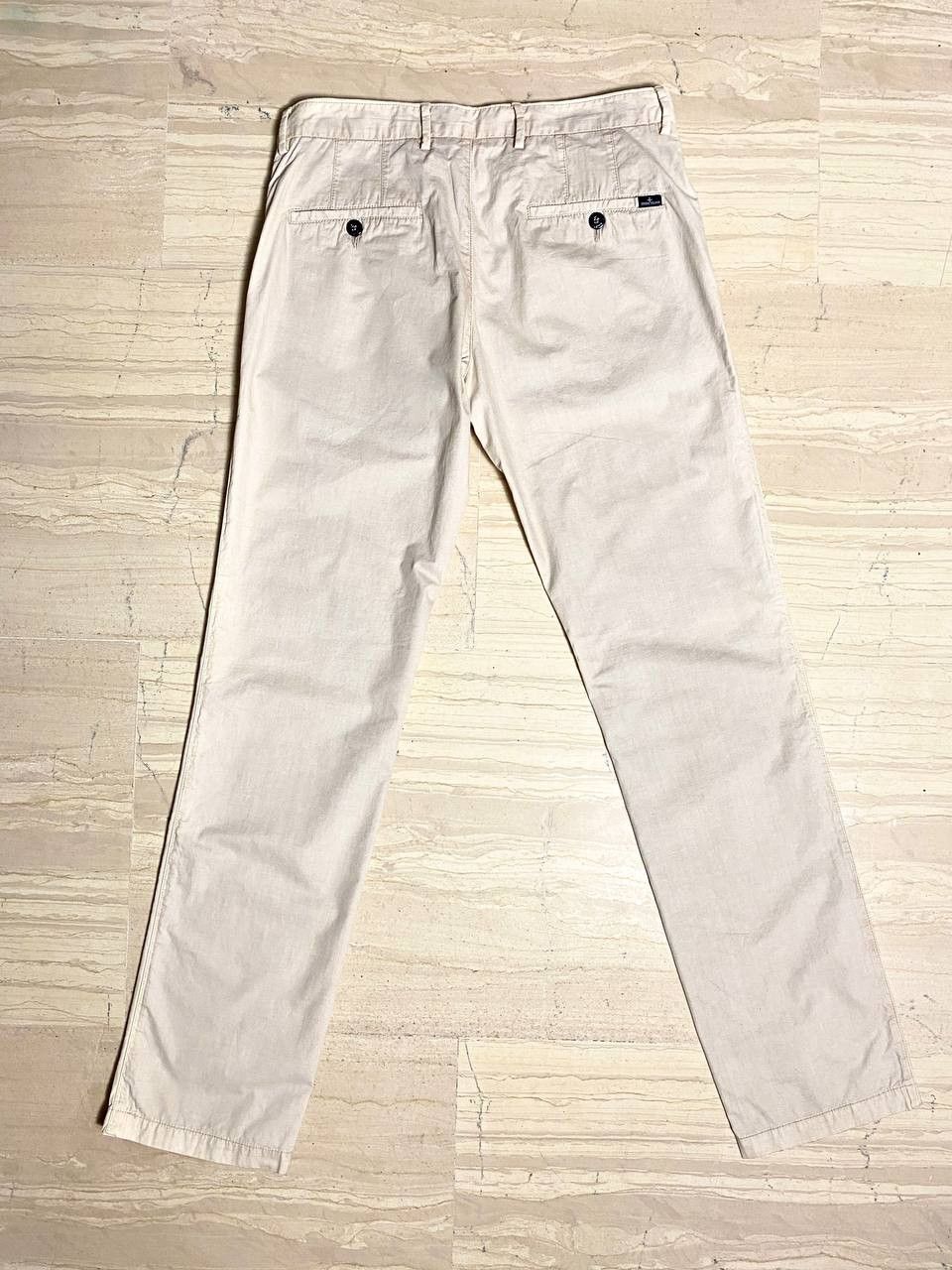 Stone Island Stone Island Logo Summer Chino Cotton Beige Pants Trousers Size US 33 - 6 Thumbnail