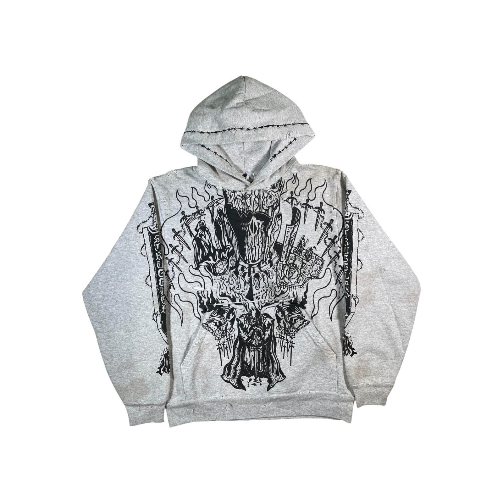 Warren Lotas Warren Lotas Grey & Black Hoodie Size S / US 4 / IT 40 - 1 Thumbnail