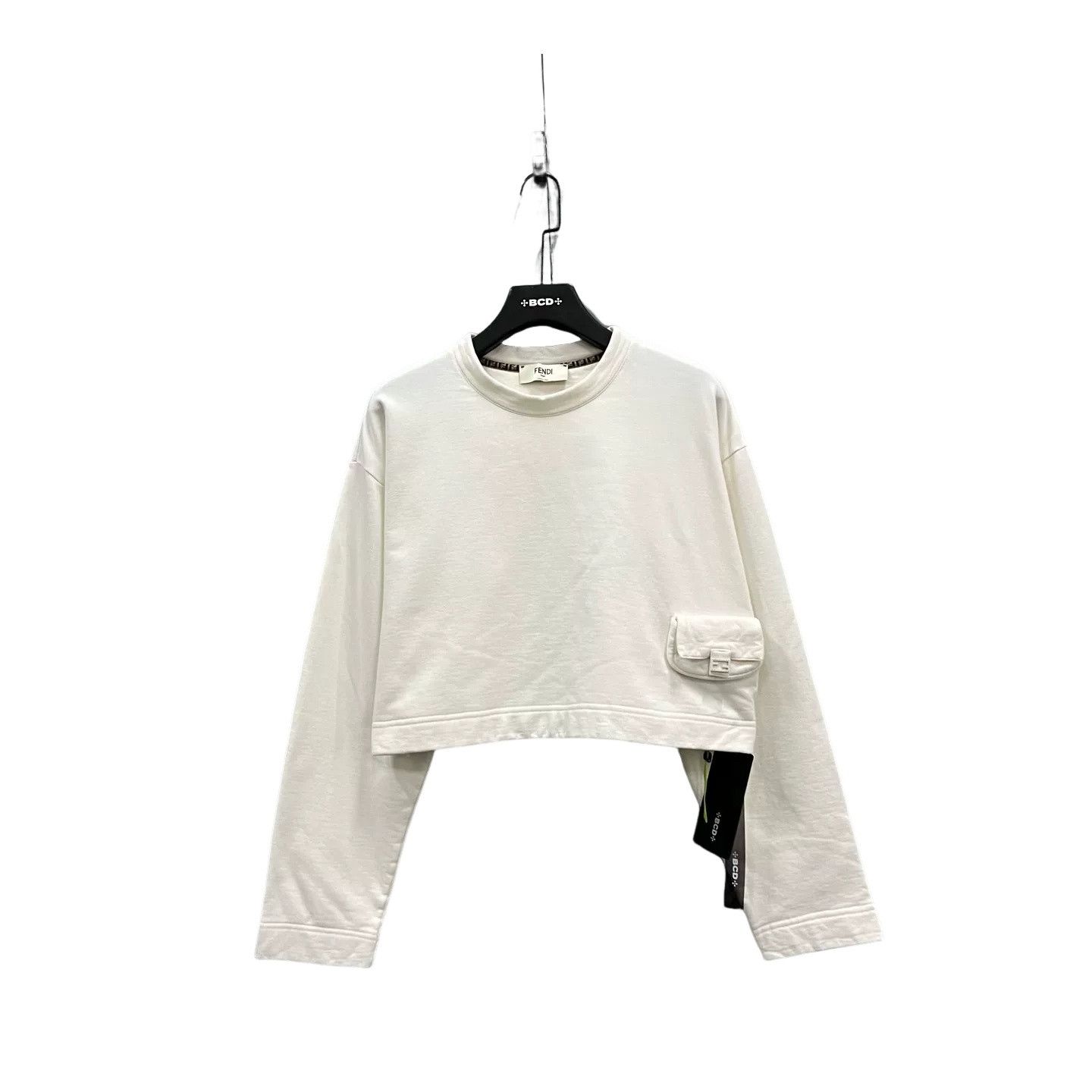Fendi Fendi White Pocket Sweatshirt L Size L / US 10 / IT 46 - 1 Thumbnail