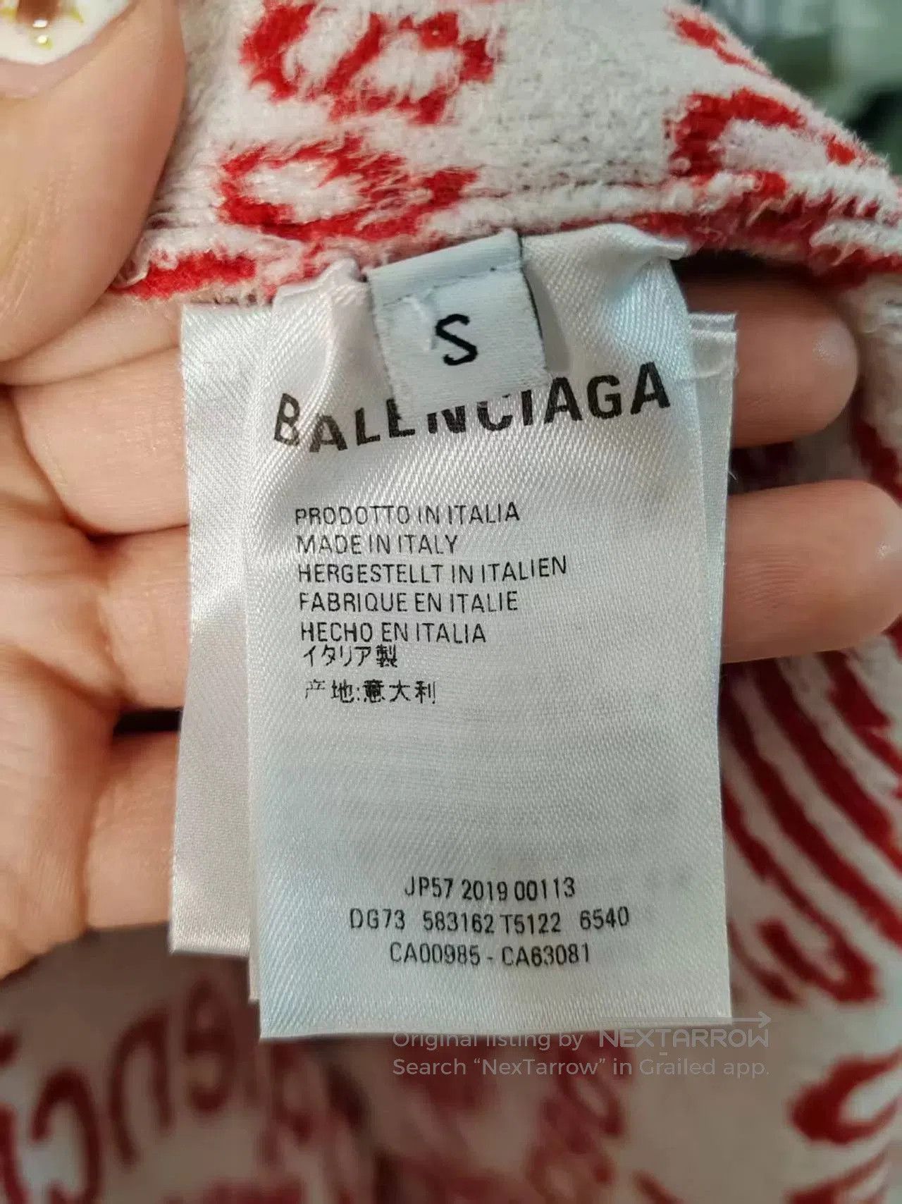 Balenciaga Balenciaga Allover Print Sweater. Size US M / EU 48-50 / 2 - 5 Thumbnail