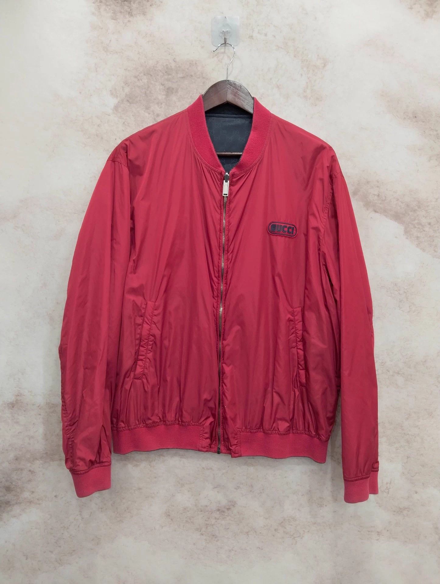 Gucci Gucci Red/Blue All Over Print Double Sided Jacket 54 Size US L / EU 52-54 / 3 - 3 Thumbnail